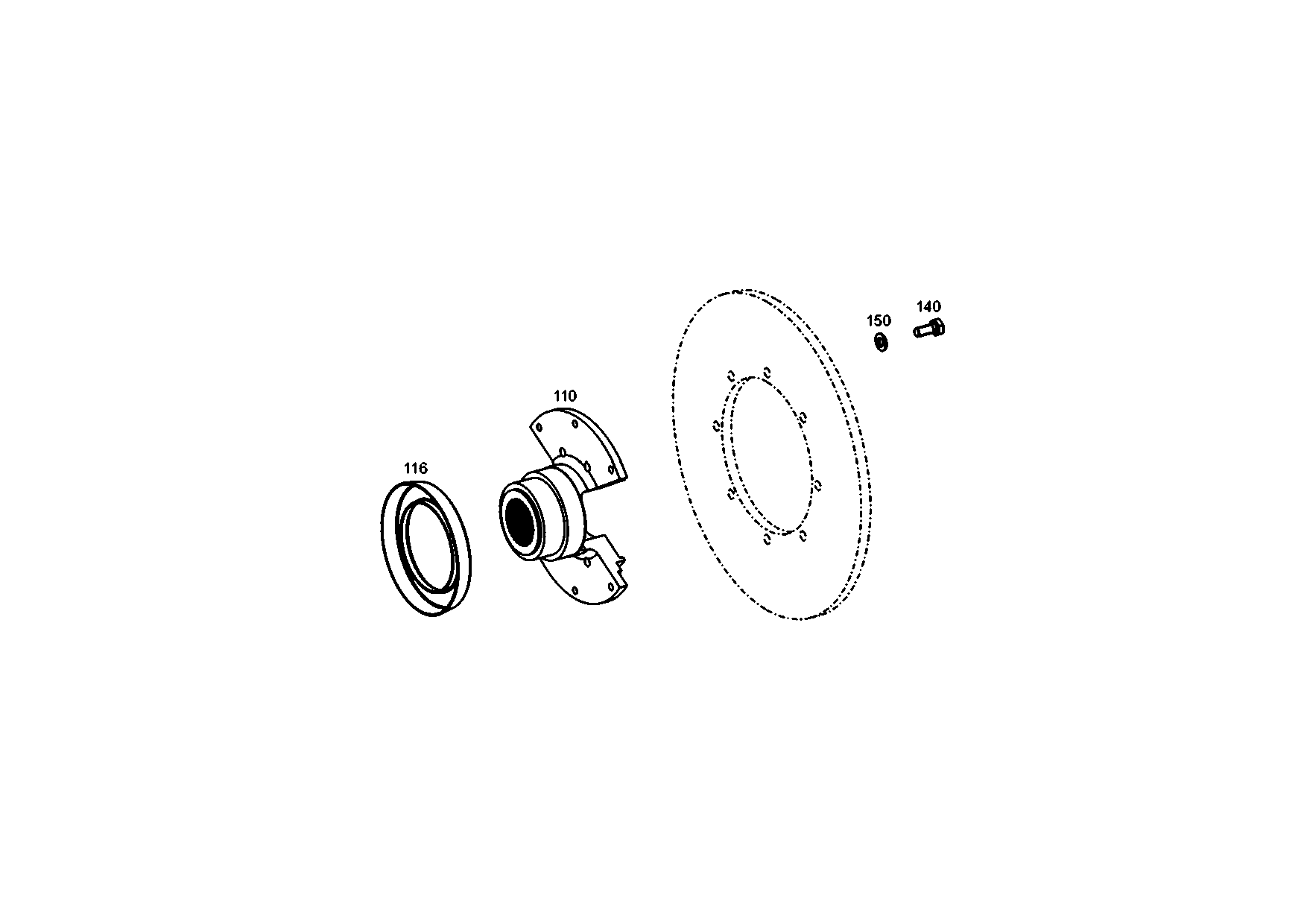 drawing for JOHN DEERE T116993 - FLANGE (figure 5)