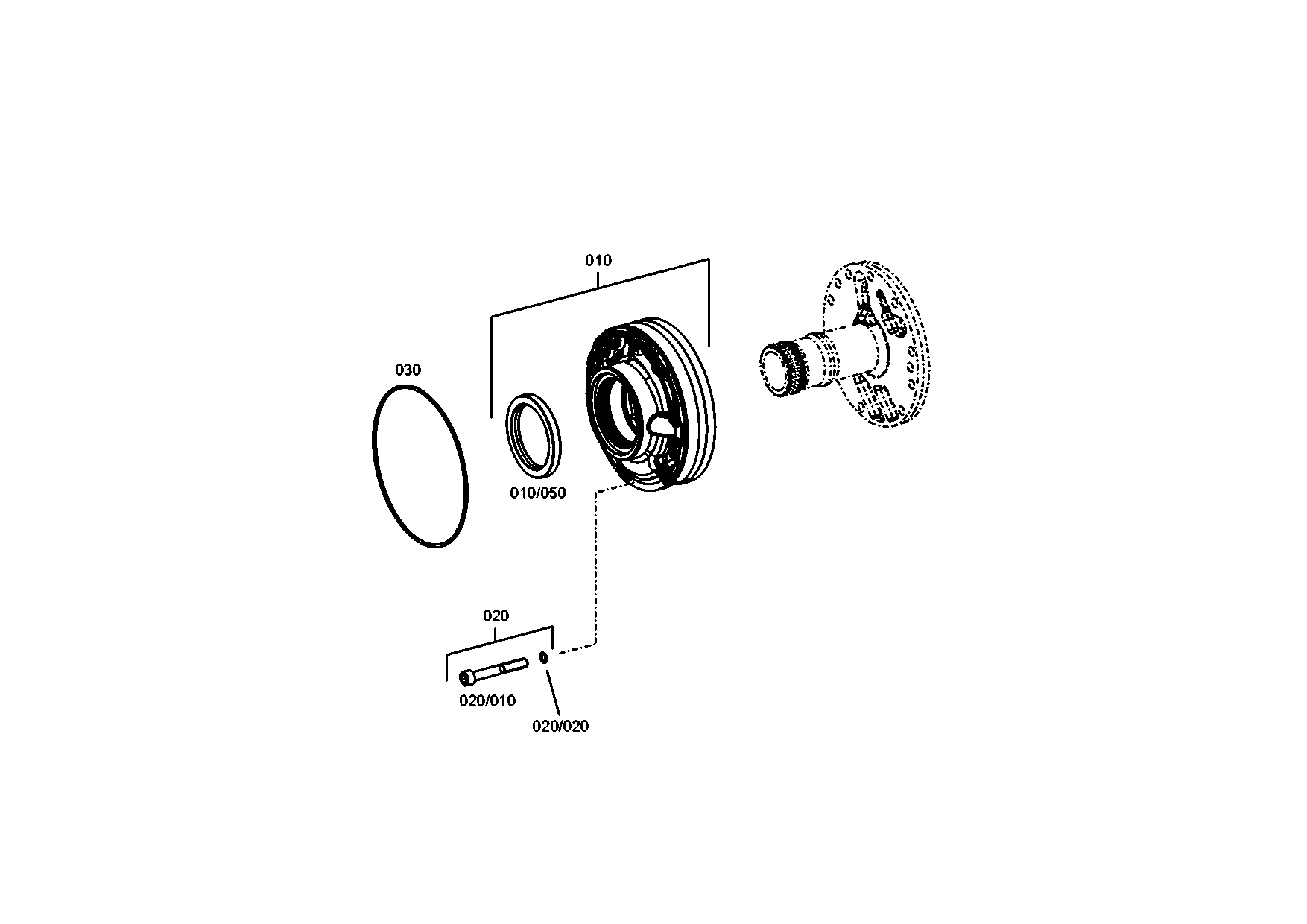 drawing for LINDE AG 14303012126 - SHAFT SEAL (figure 2)