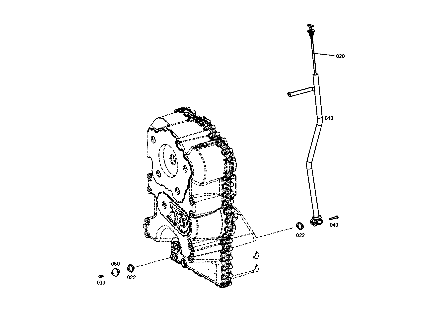 drawing for PPM 15302448 - OIL DIPSTICK (figure 1)