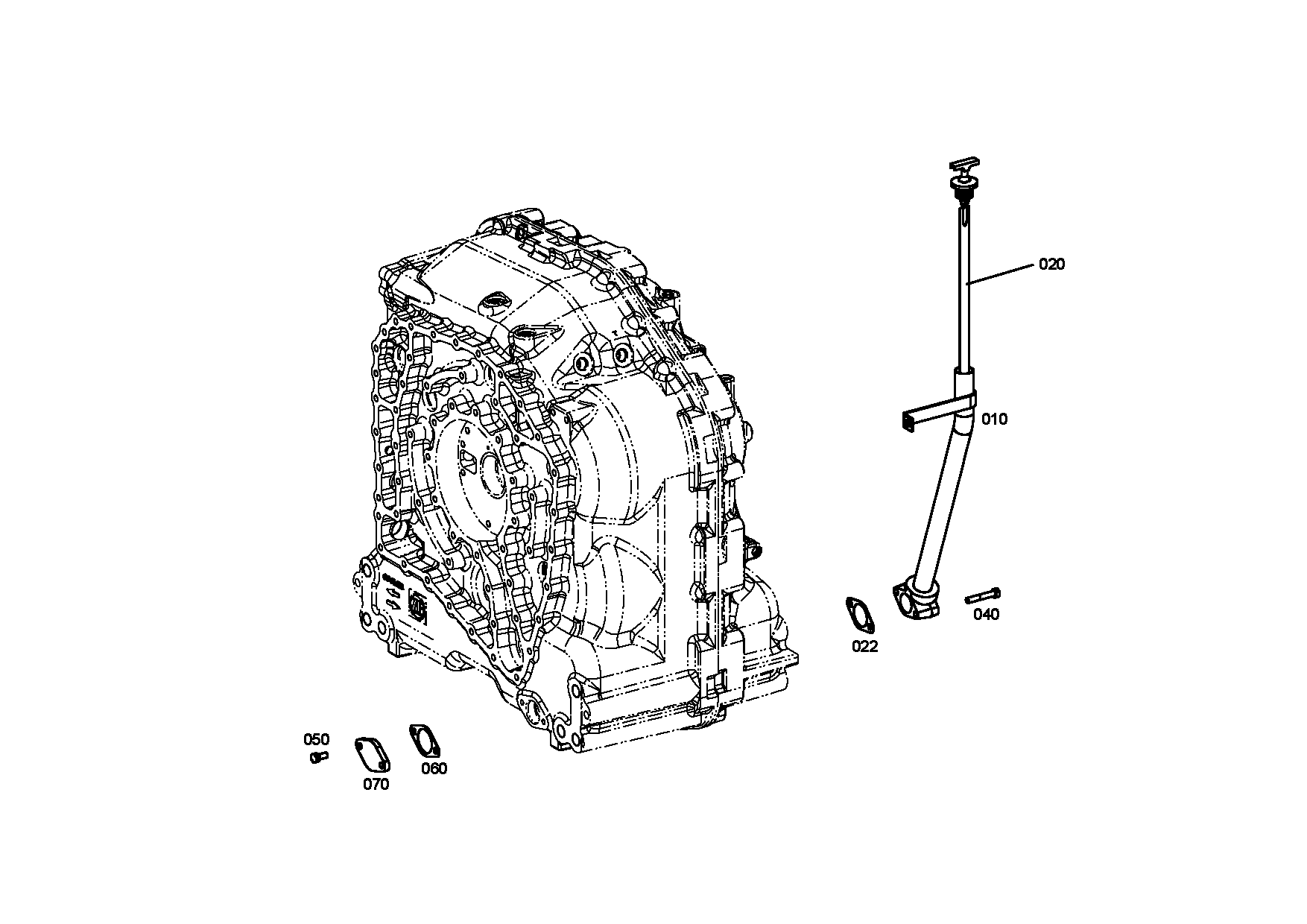 drawing for Hyundai Construction Equipment ZGAQ-03838 - DIPSTICK ASSY (figure 2)