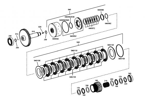 drawing for JOHN DEERE AT259450 - SNAP RING (figure 1)