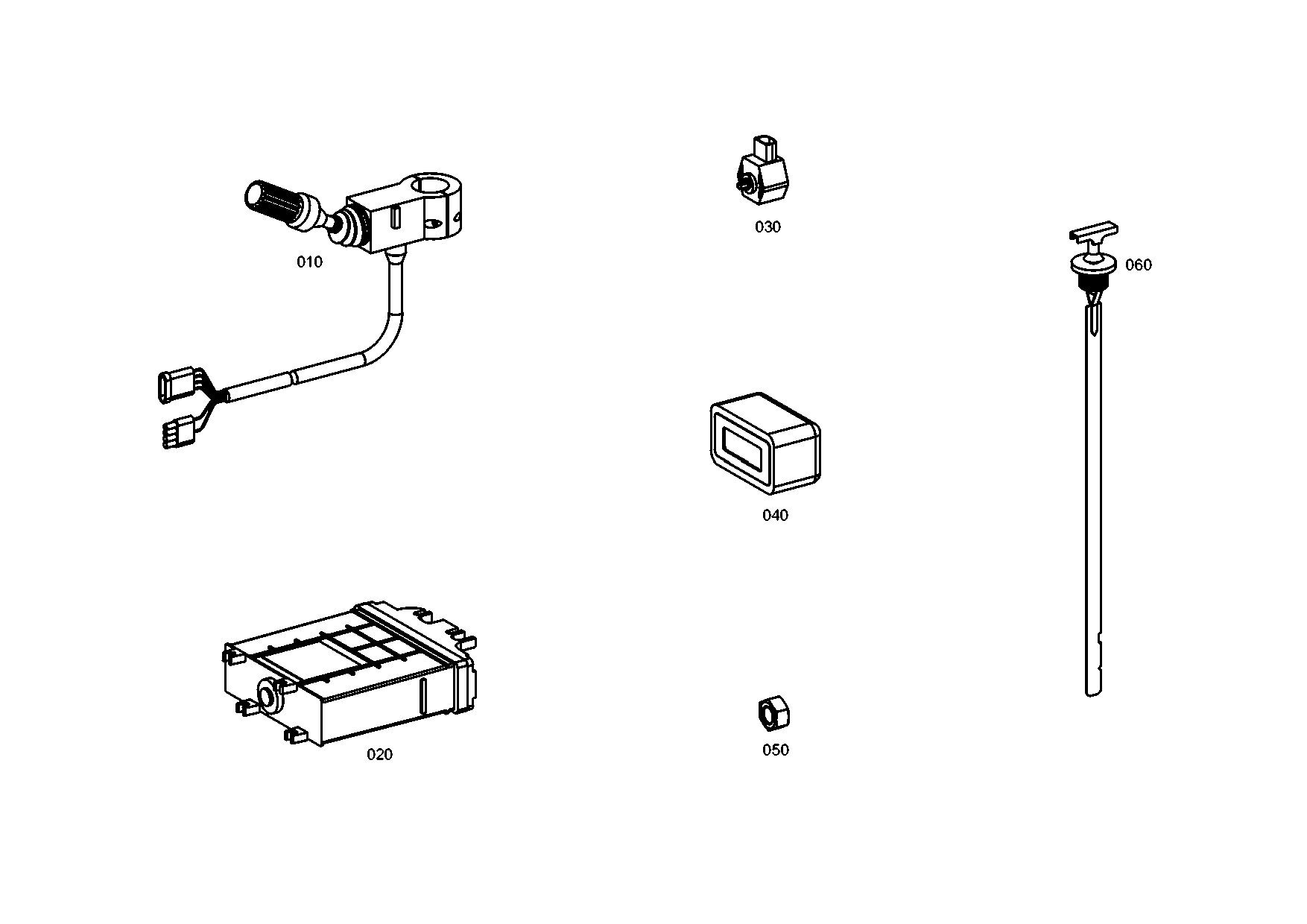 drawing for Hyundai Construction Equipment ZGAQ-03838 - DIPSTICK ASSY (figure 4)