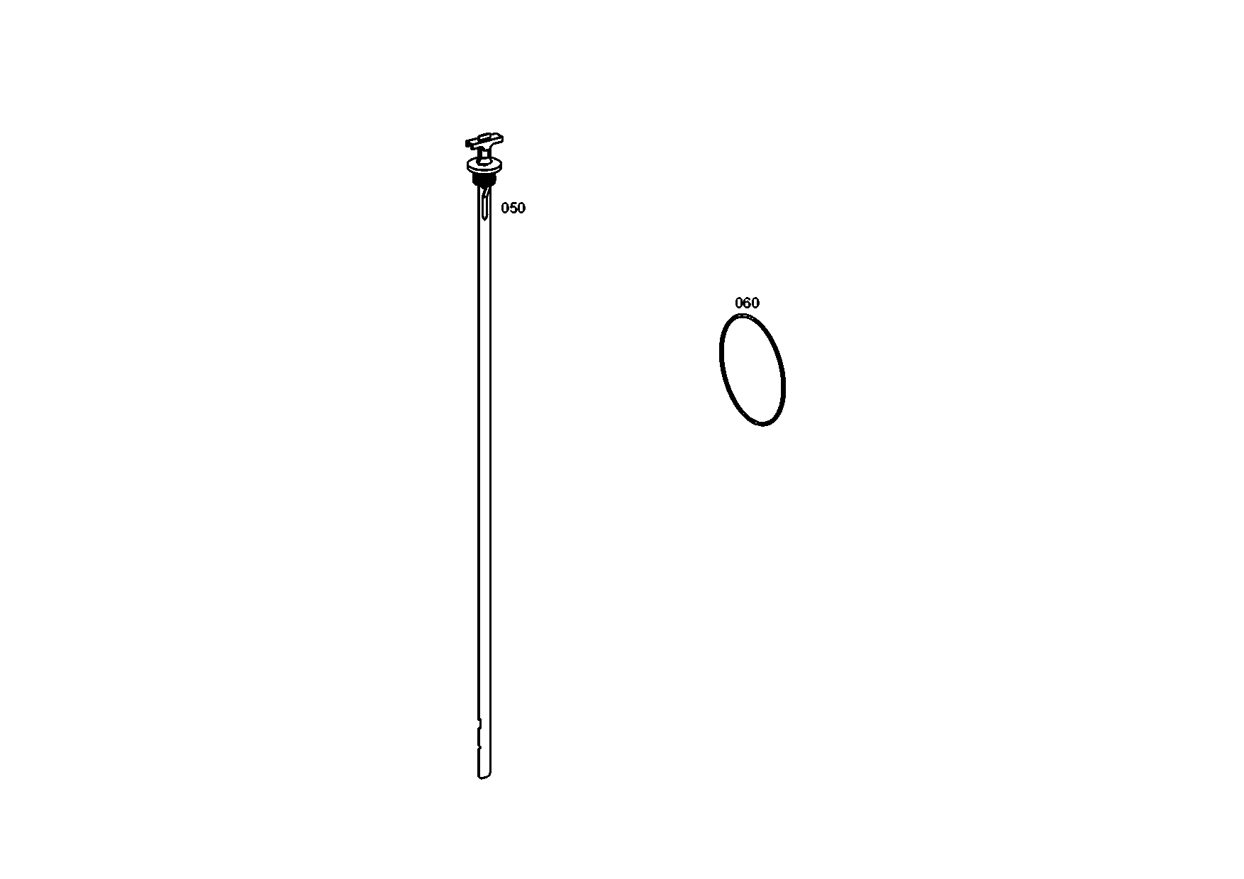 drawing for PPM 15302448 - OIL DIPSTICK (figure 5)