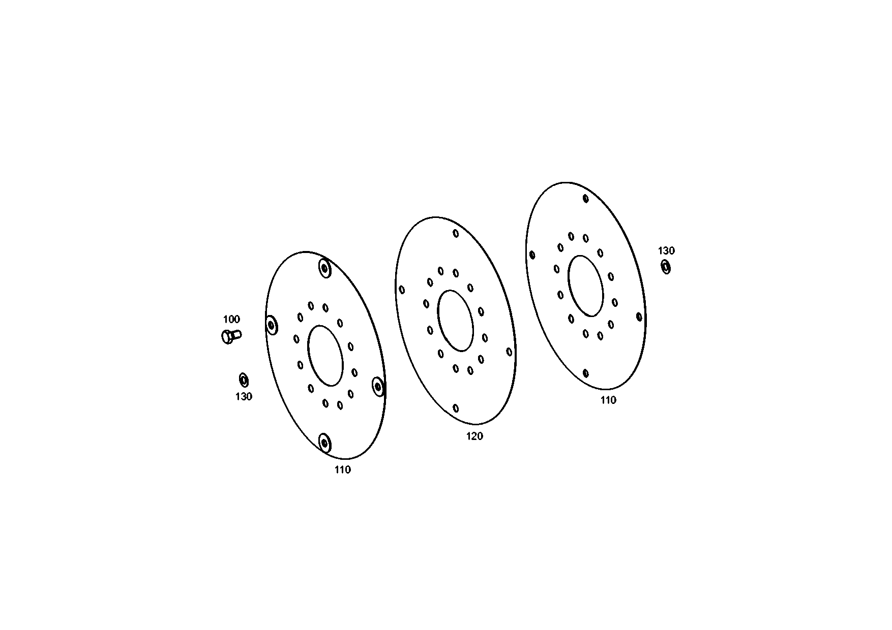 drawing for MANNESMANN-DEMAG BAUMASCHINEN 47150112 - DIAPHRAGM (figure 1)