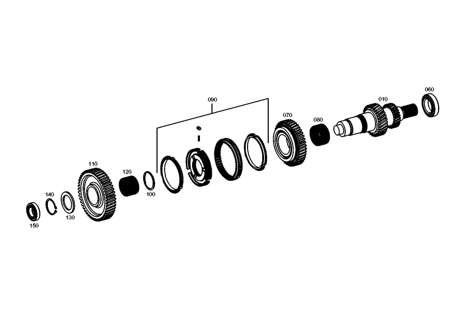 drawing for NIVISA 07902439-0 - RETAINING RING (figure 1)