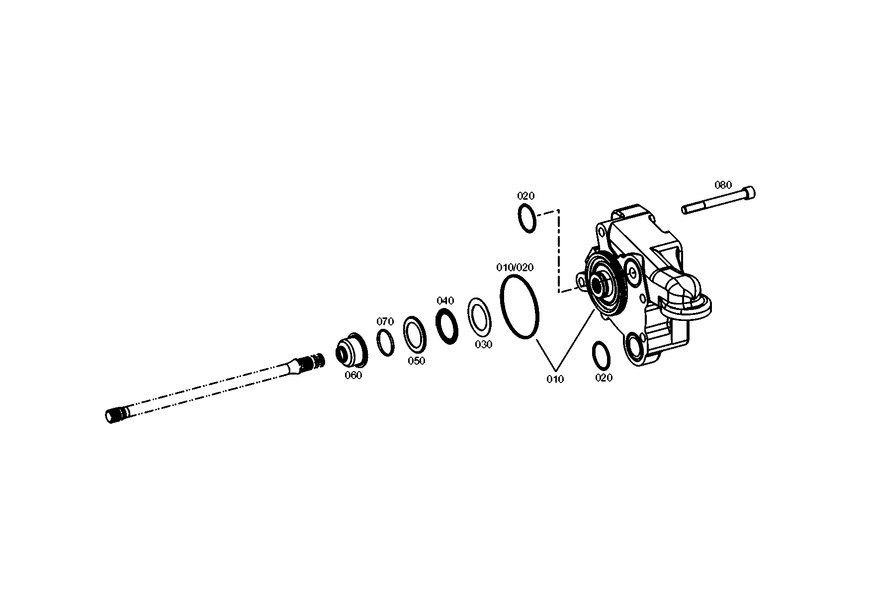 drawing for DAIMLER AG A0109973048 - O-RING (figure 2)