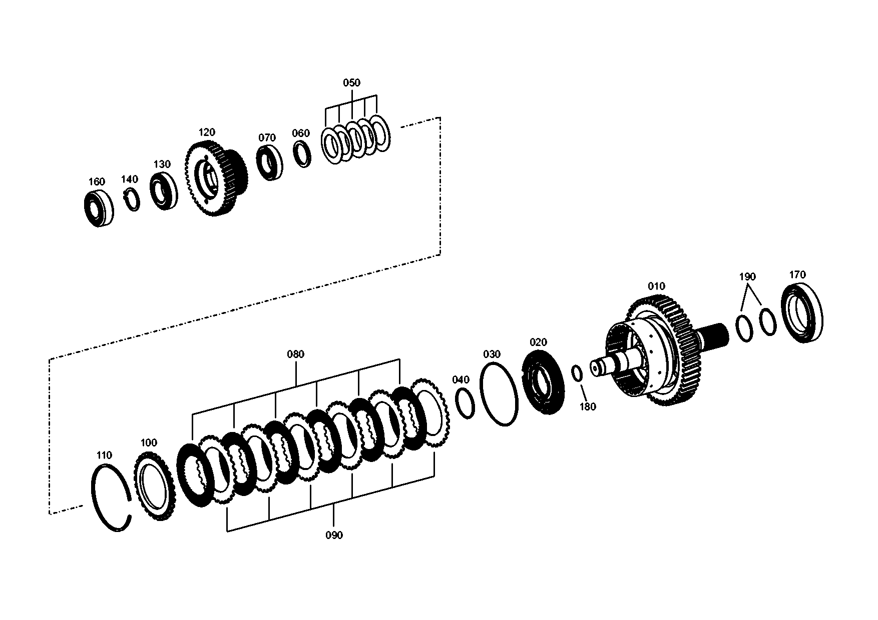 drawing for JOHN DEERE T159570 - SNAP RING (figure 4)