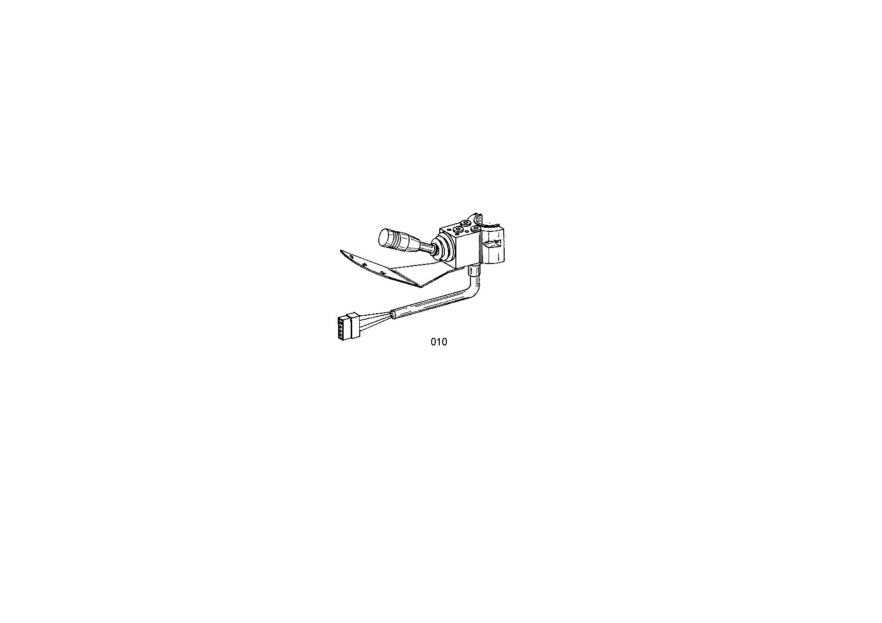 drawing for JOHN DEERE AT180916 - RANGE SELECTOR (figure 1)