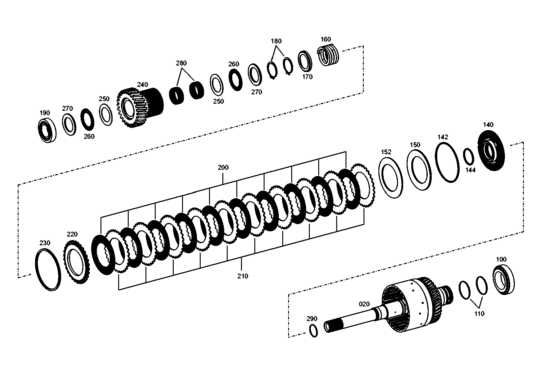 drawing for JOHN DEERE T262848 - SNAP RING (figure 1)