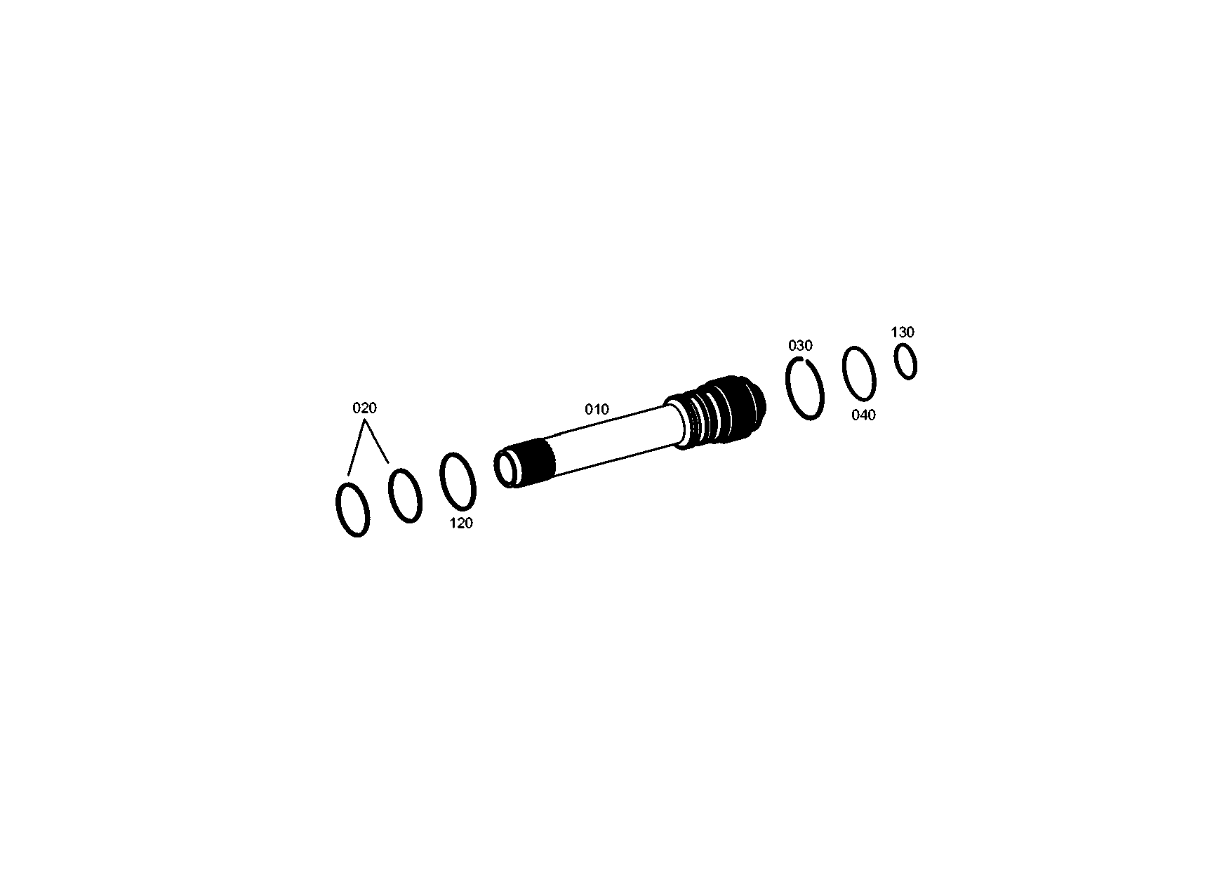 drawing for Hyundai Construction Equipment 0630513007 - SNAP RING (figure 3)