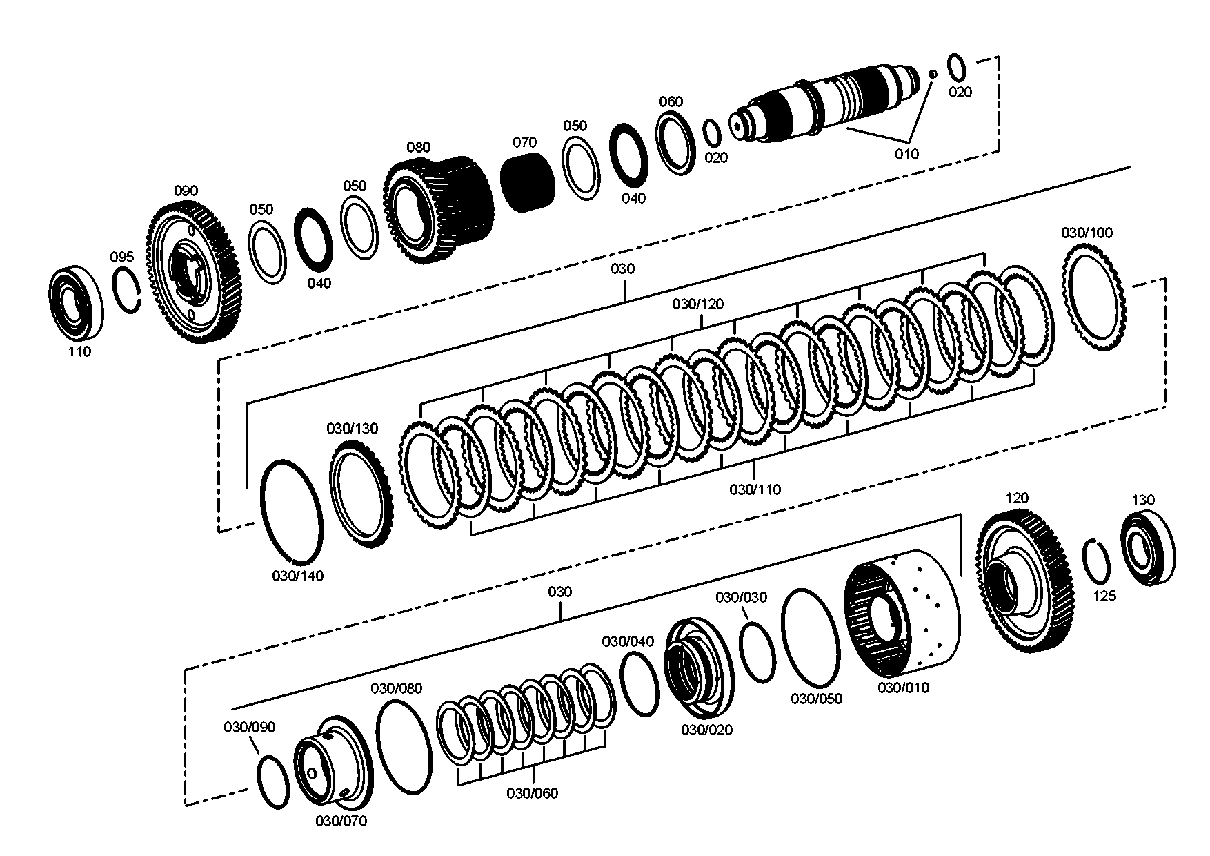 drawing for JOHN DEERE T305040 - SNAP RING (figure 1)