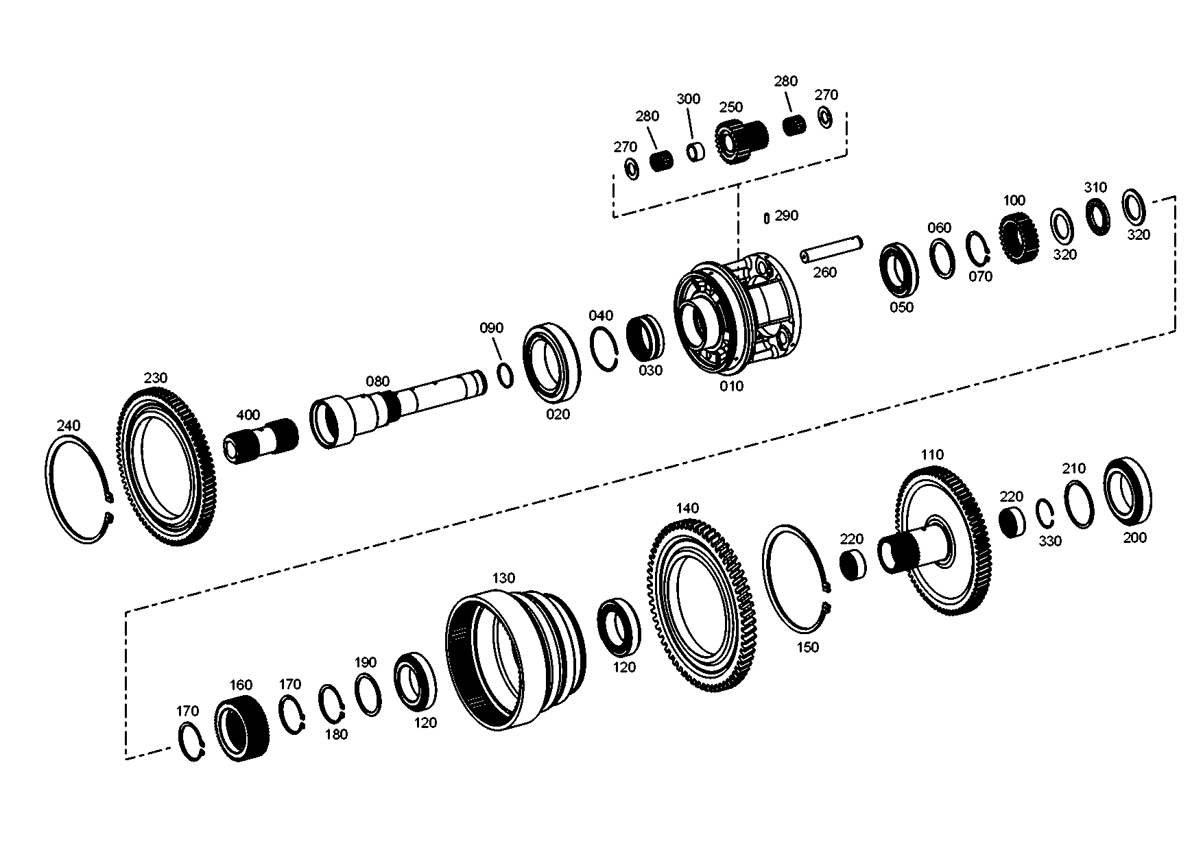 drawing for AGCO X530.206.246.000 - RETAINING RING (figure 1)
