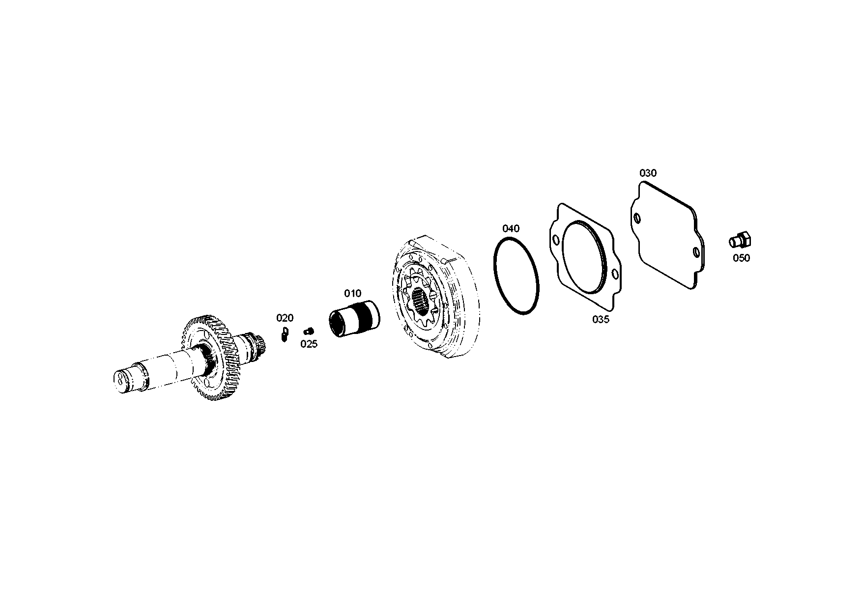 drawing for LIEBHERR GMBH 11836381 - INTERMEDIATE SHEET (figure 1)