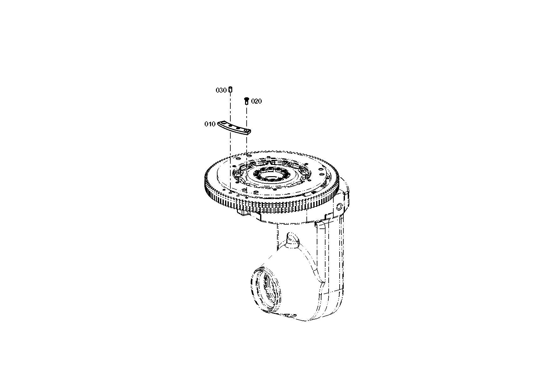 drawing for NACCO-IRV 4029098 - COUNTERSUNK SCREW (figure 1)