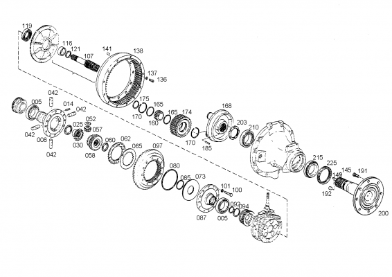 drawing for IVECO 01101855 - TA.ROLLER BEARING (figure 1)
