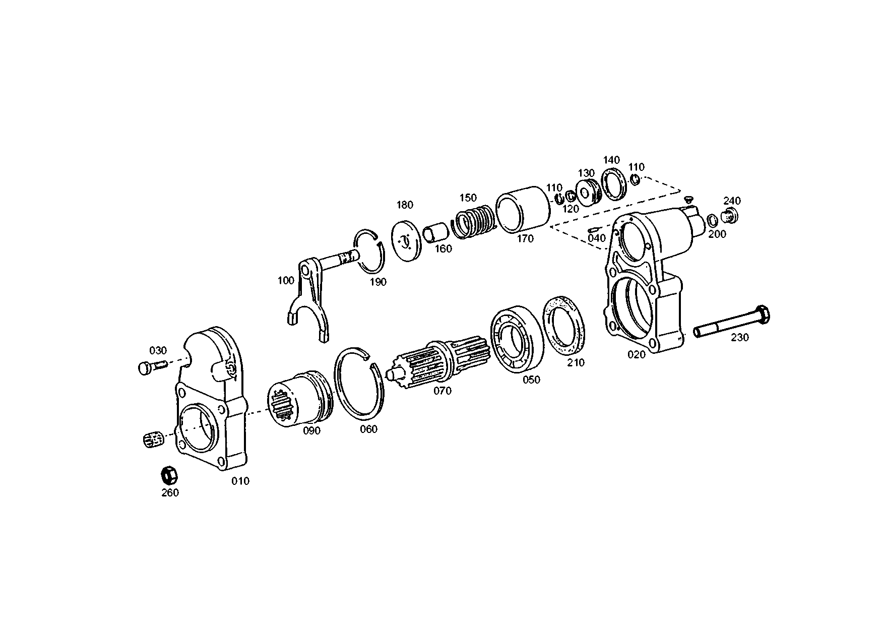 drawing for RENAULT 1-21-129-003 - P.T.O. HOUSING (figure 2)