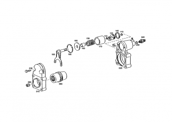 drawing for RENAULT 5000816027 - P.T.O. HOUSING (figure 3)