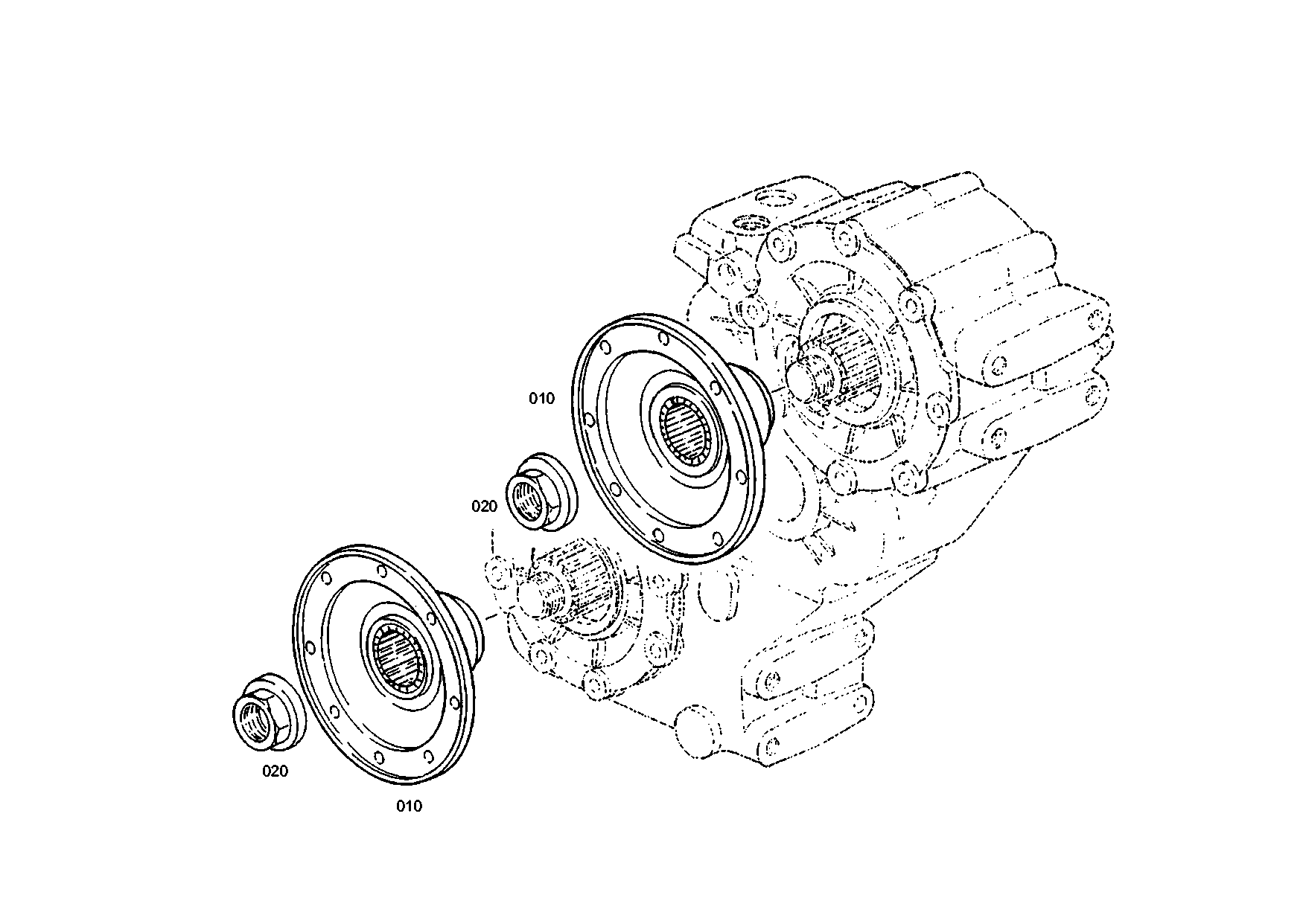 drawing for MAGNA STEYR 170500220016 - COLLAR NUT (figure 1)