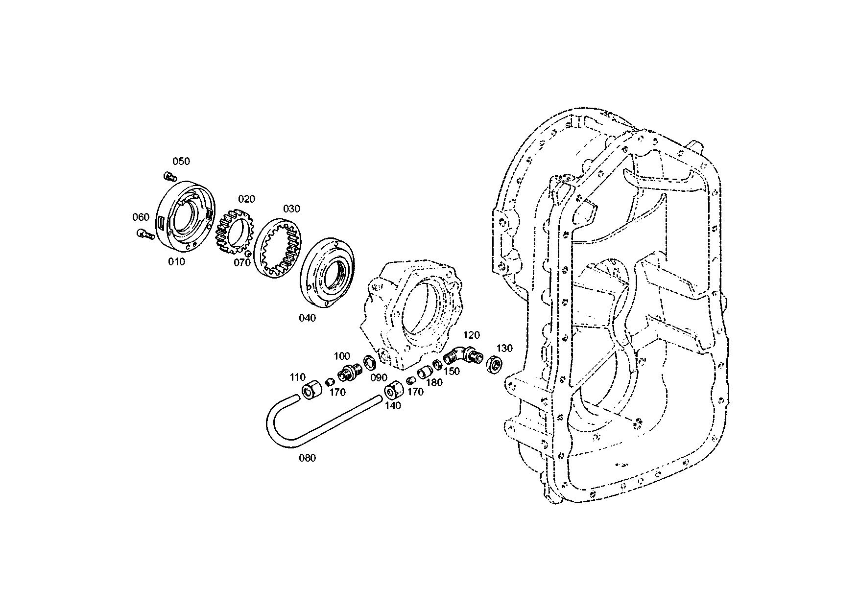 drawing for LIEBHERR GMBH 05831 - PRESSURE RING (figure 1)
