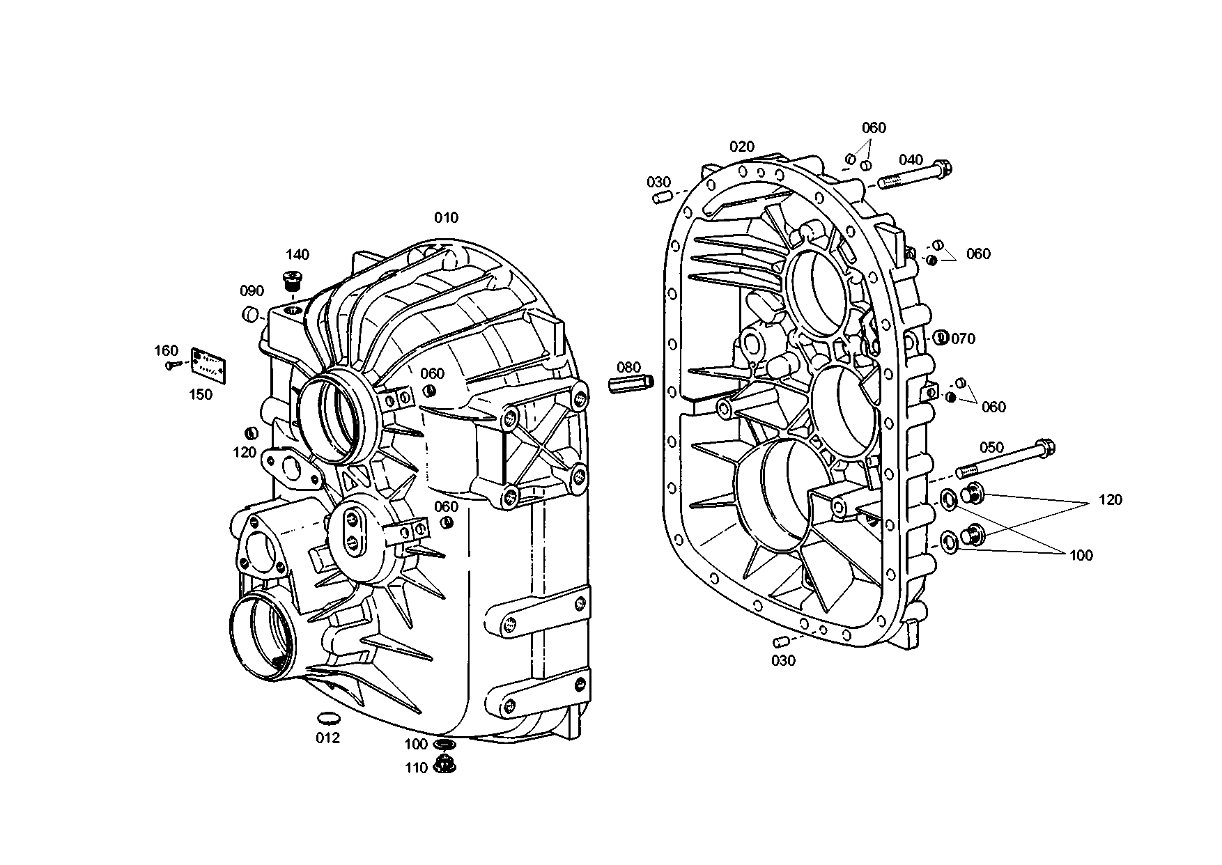 drawing for OSHKOSH 170750210001 - HOUSING FRONT SECTION (figure 2)