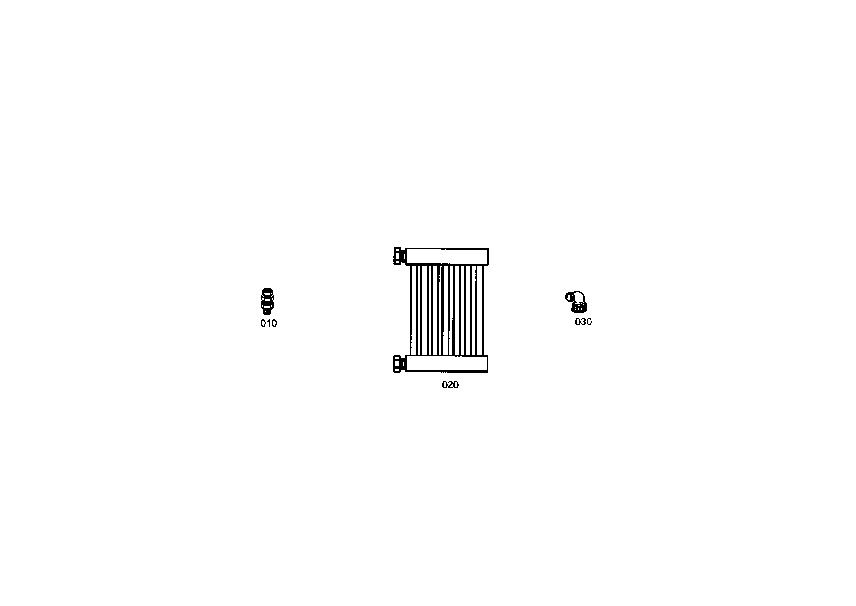 drawing for XUZHOU 172000750027 - OIL COOLER (figure 3)