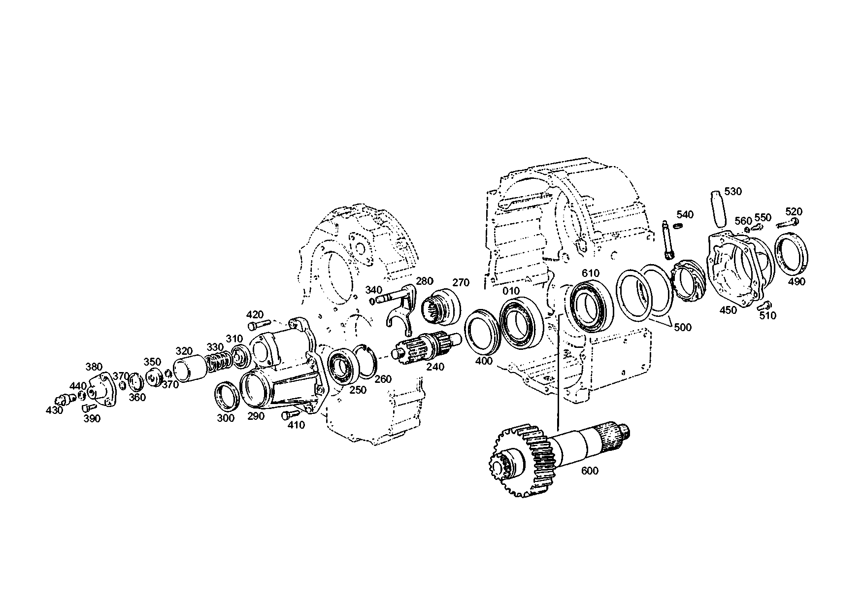 drawing for RENAULT 5000816009 - BEARING HOUSING (figure 1)