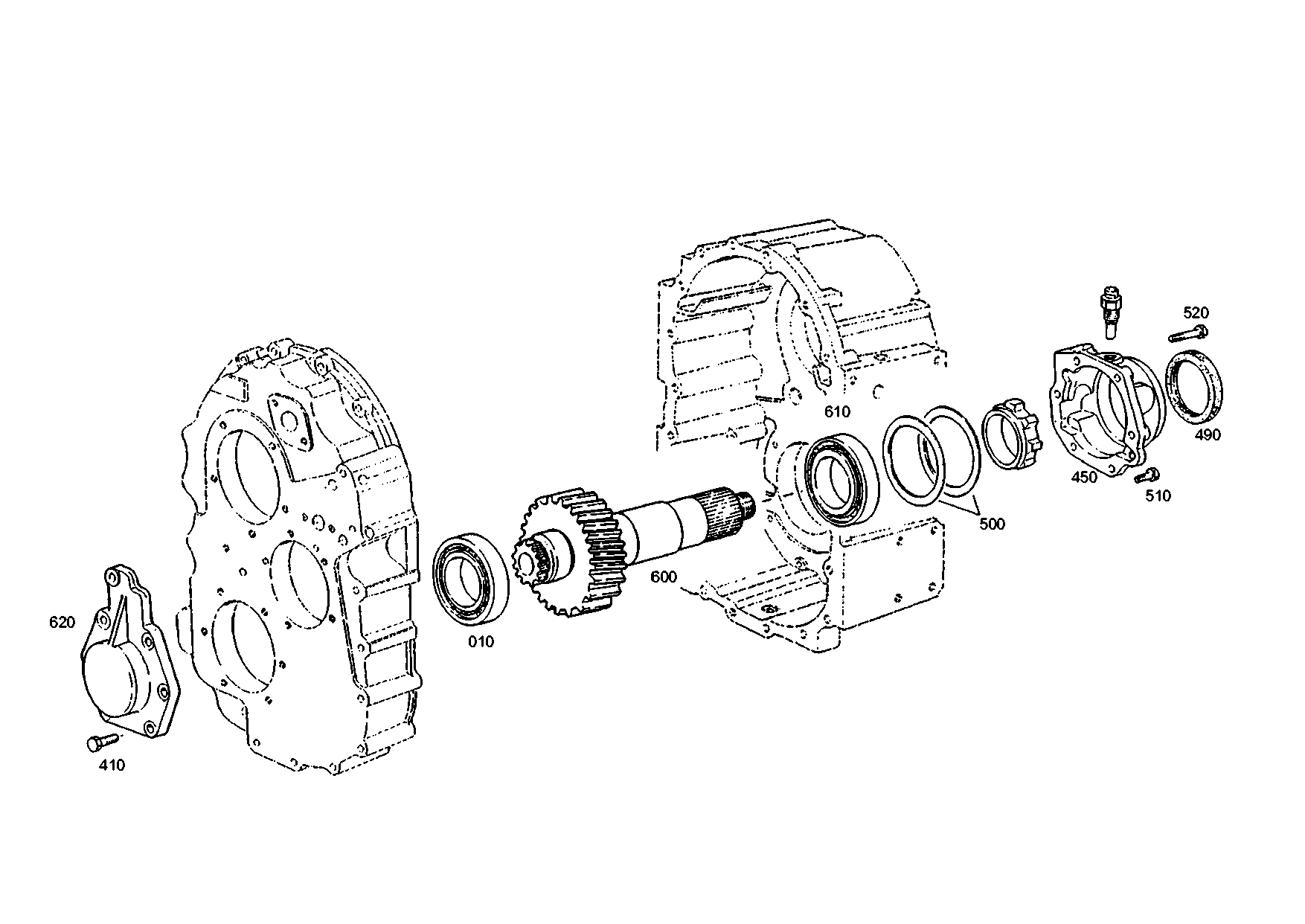 drawing for TEREX EQUIPMENT LIMITED 99565500 - OUTPUT SHAFT (figure 4)