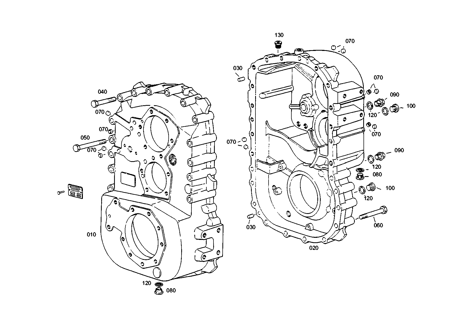 drawing for JOHN DEERE TTZF200845 - HOUSING (figure 2)