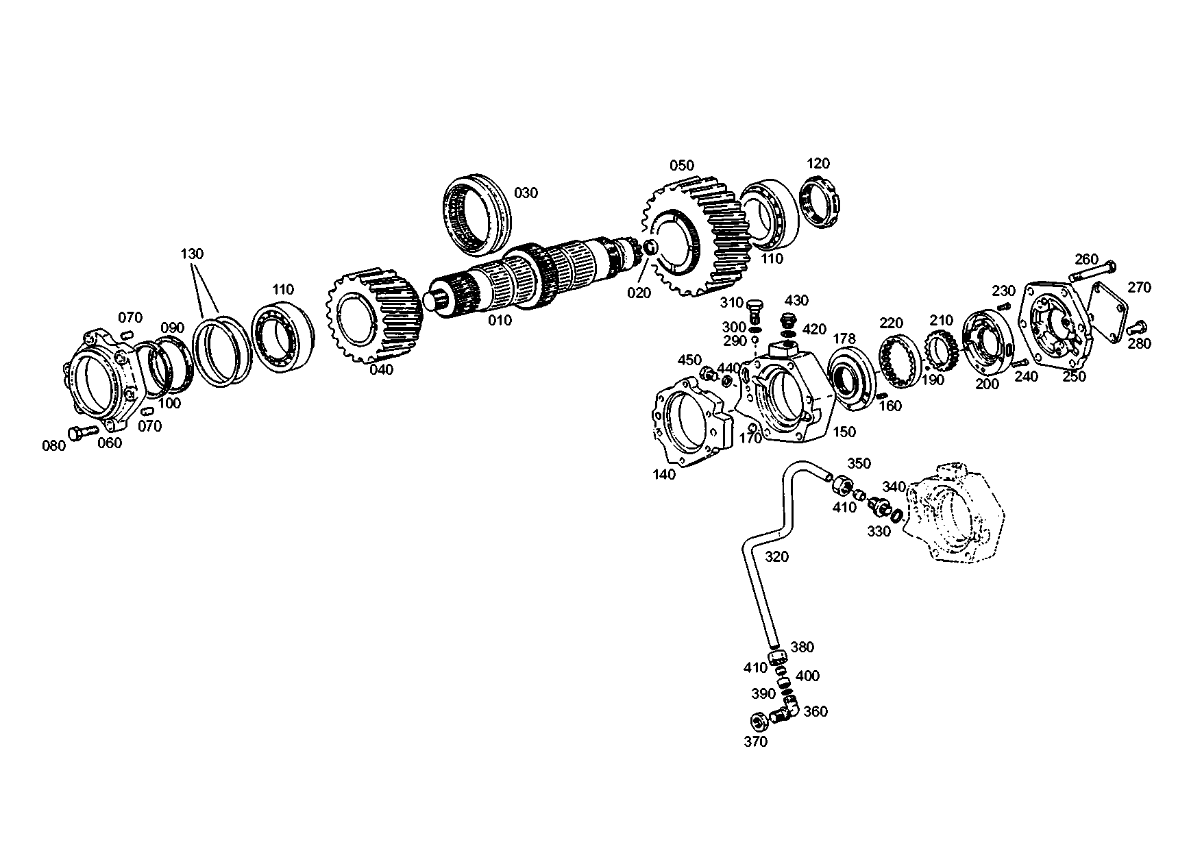 drawing for ASHOK-LEYLAND - CUMMINS 2165164 - PIPE (figure 1)
