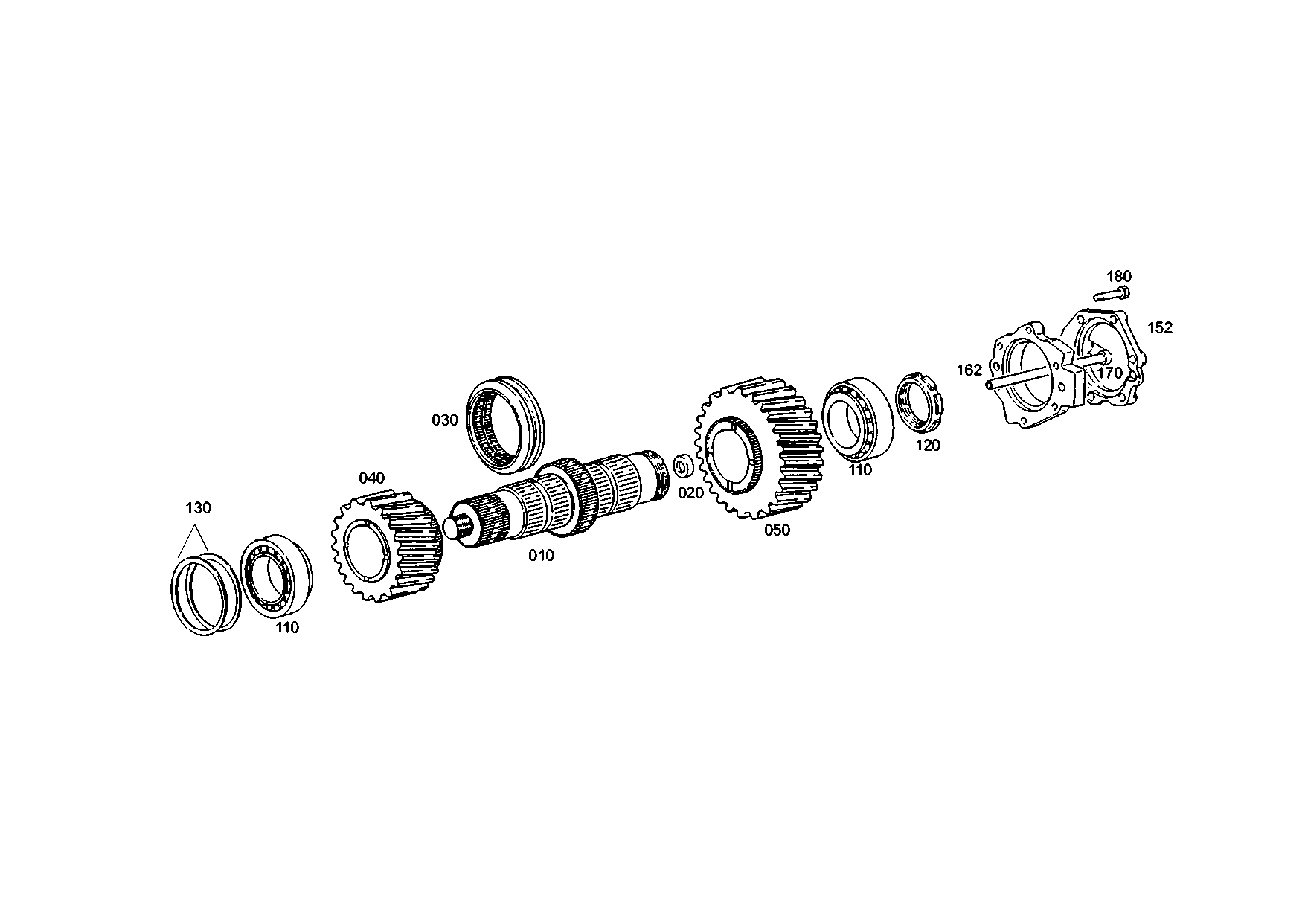 drawing for GINAF 171600220058 - SLOTTED NUT (figure 5)