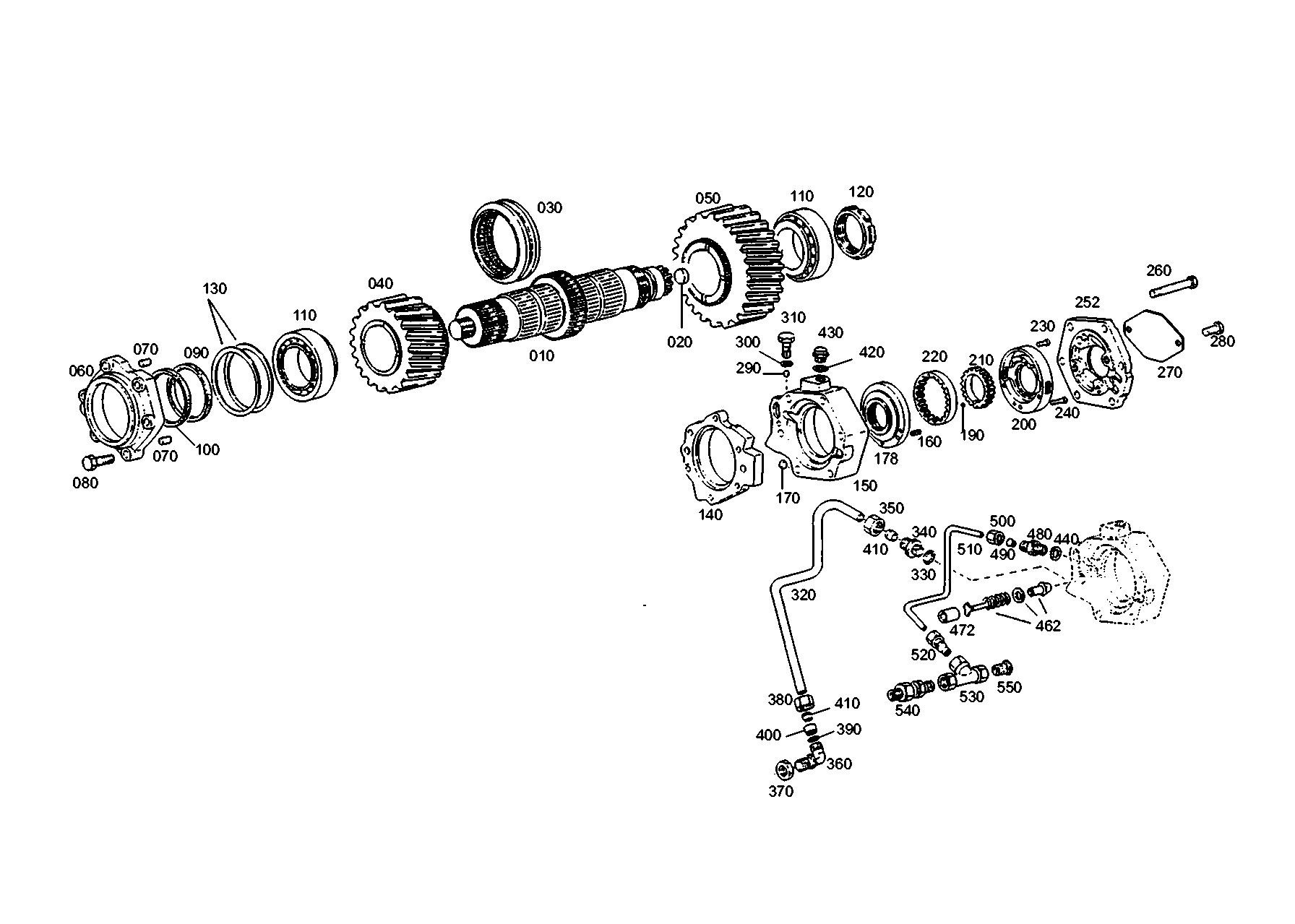 drawing for GINAF 172000210025 - BEARING HOUSING (figure 4)