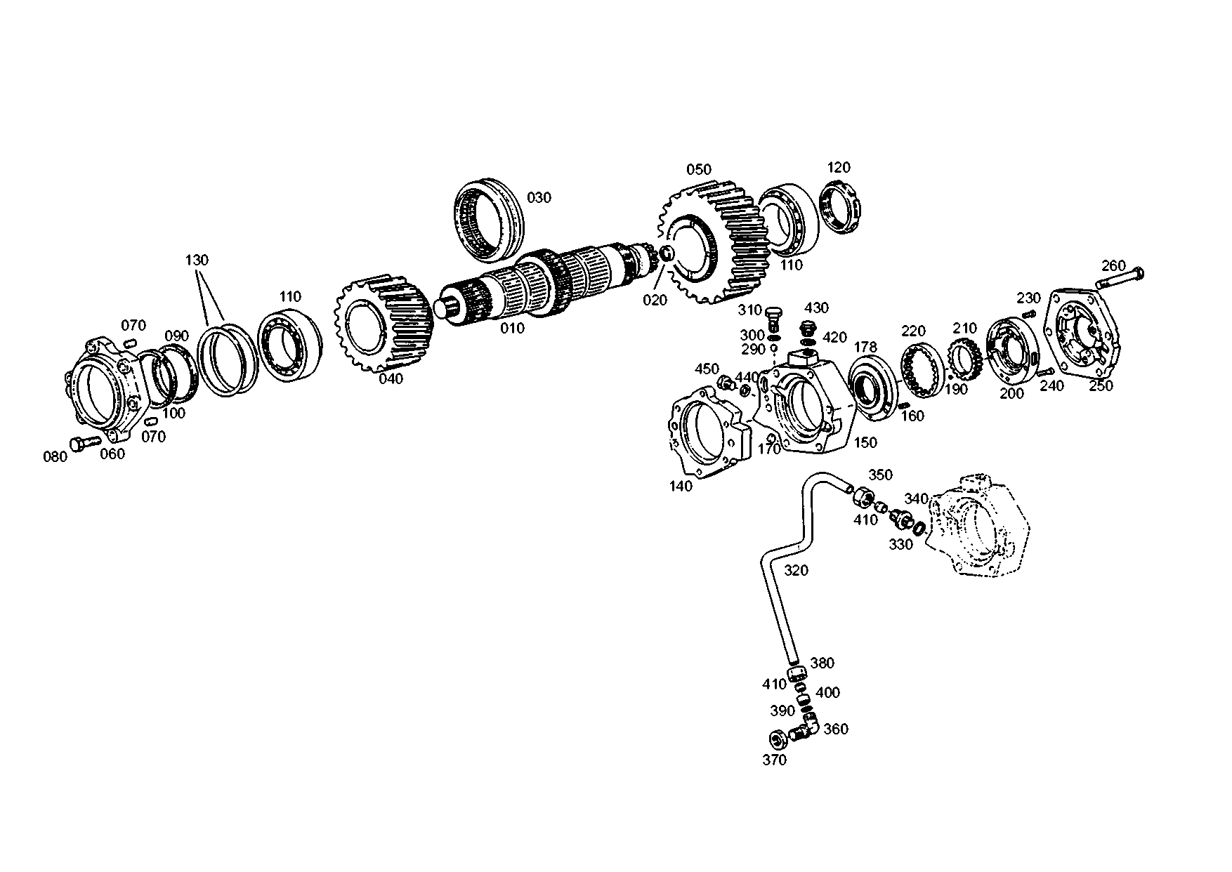 drawing for GINAF 172000210025 - BEARING HOUSING (figure 5)