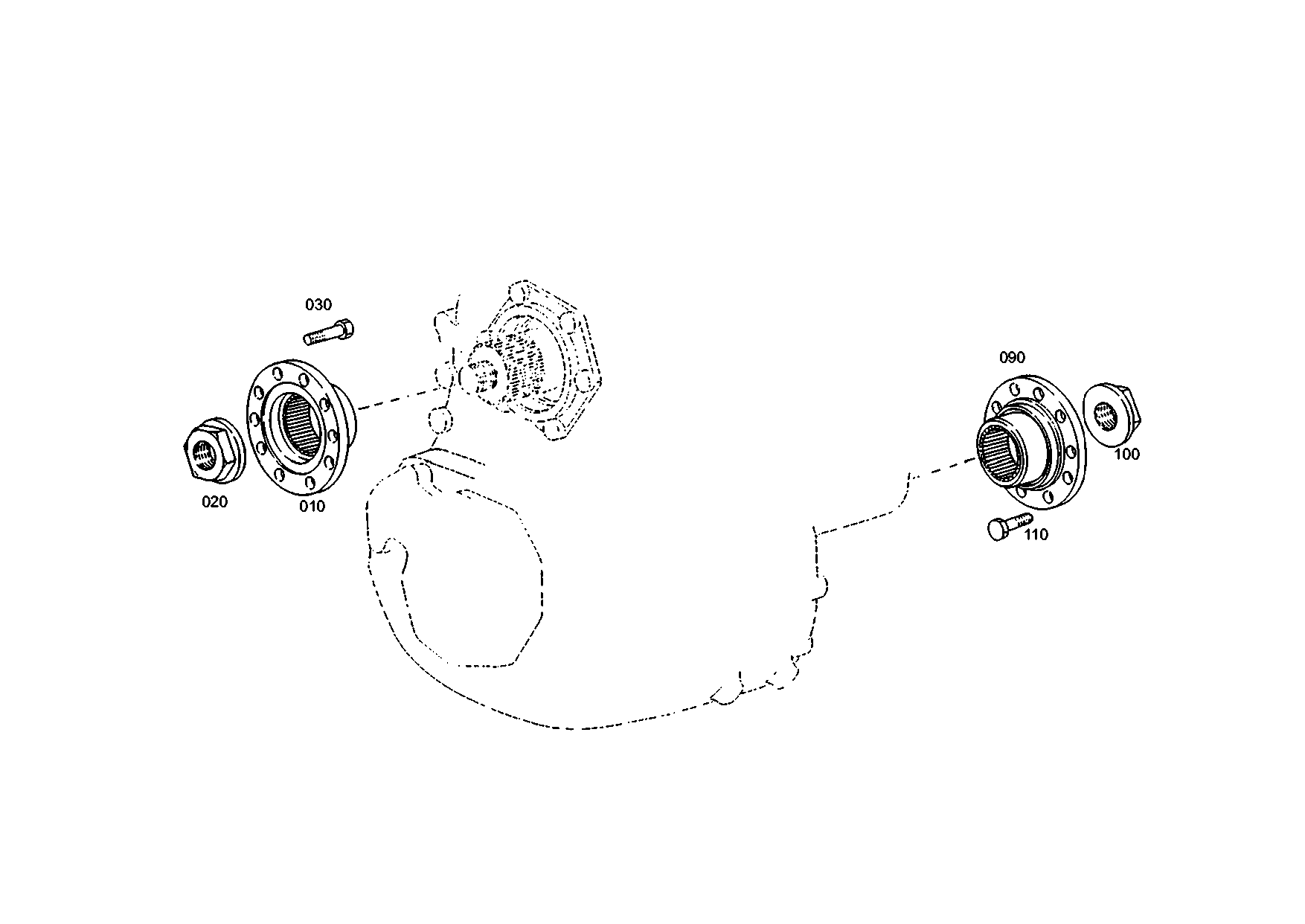 drawing for XUZHOU 172000220001 - FLANGE (figure 1)