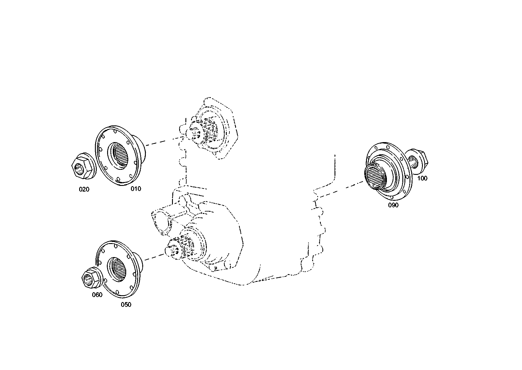 drawing for OY SISU AUTO AB 1389160710 - FLANGE (figure 1)