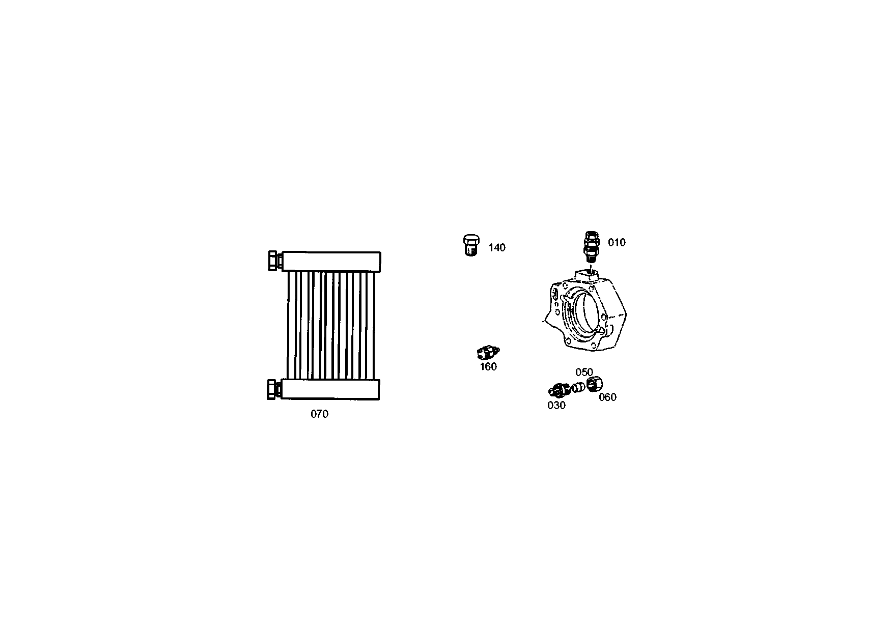 drawing for XUZHOU 172000750027 - OIL COOLER (figure 5)