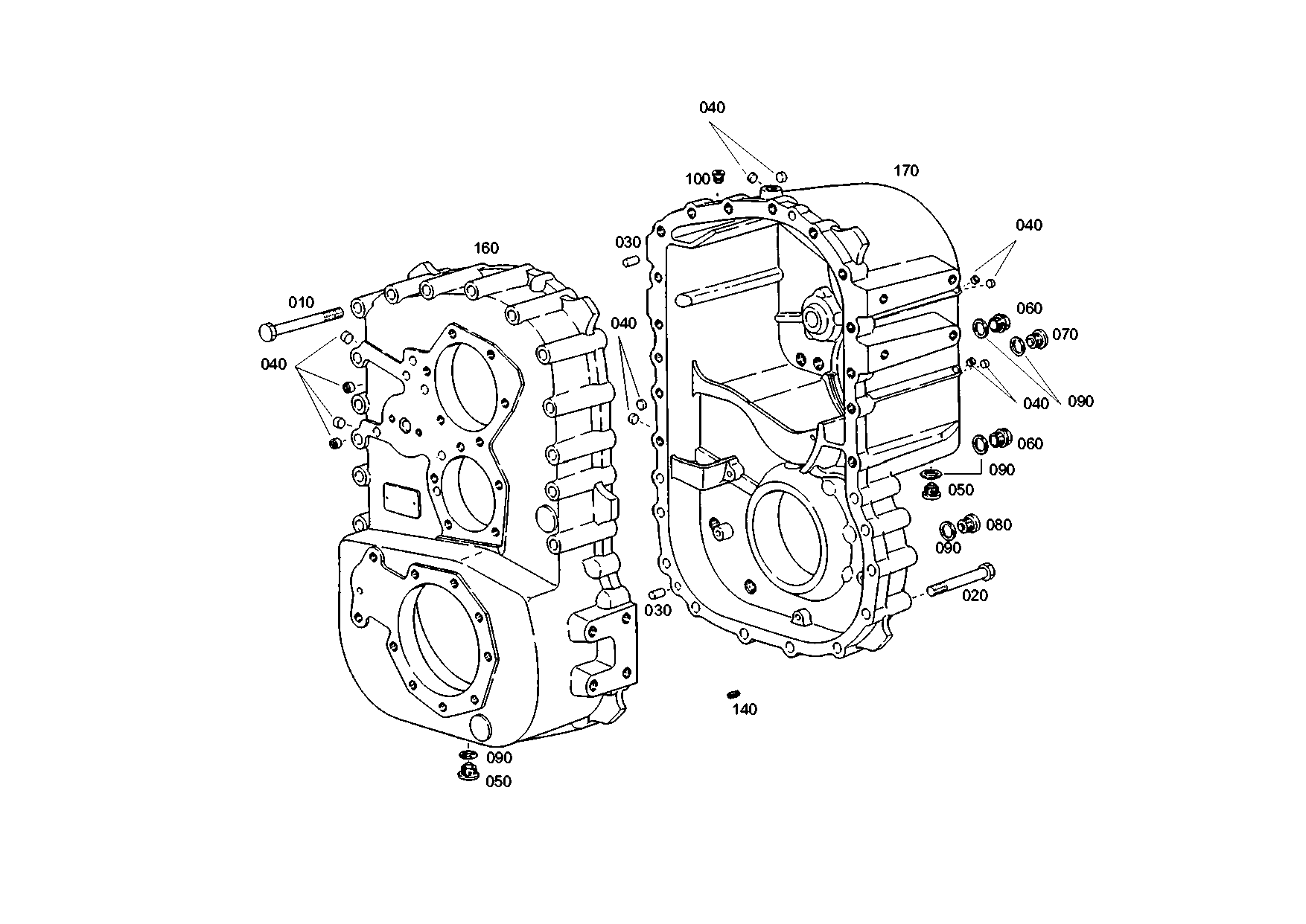 drawing for SCANIA 1404515 - HOUSING (figure 1)