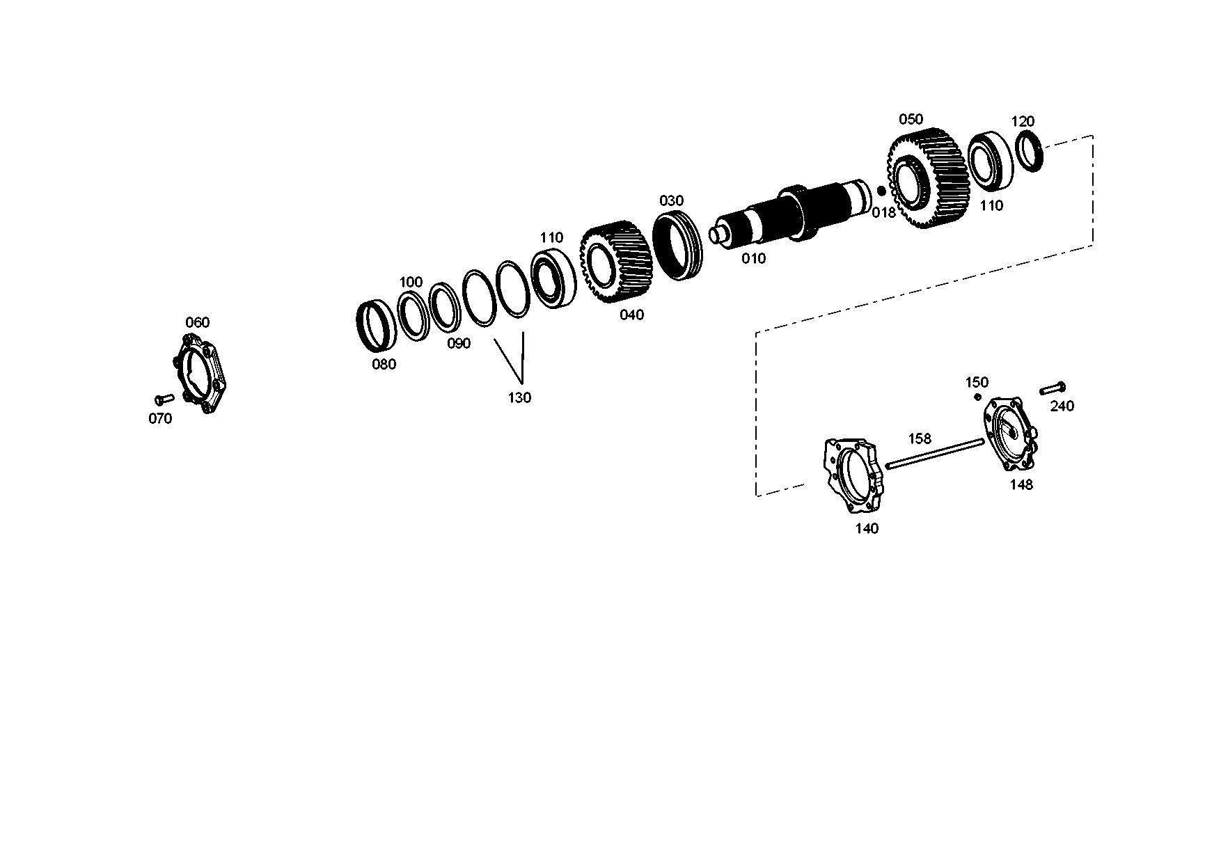 drawing for OY SISU AUTO AB 1342110820 - INPUT SHAFT (figure 1)