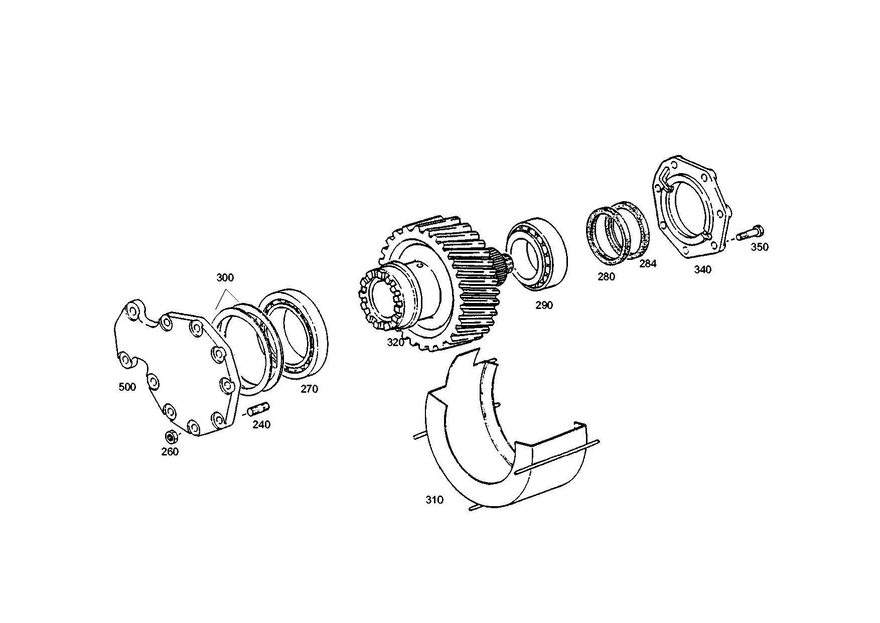 drawing for MARMON Herring MVG201131 - OUTPUT SHAFT (figure 2)