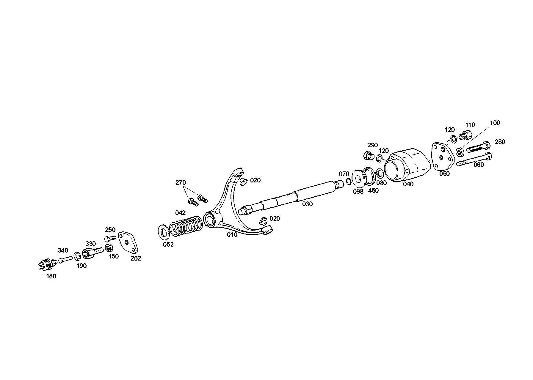 drawing for MARMON Herring MVG201112 - SHIFTER ROD (figure 2)