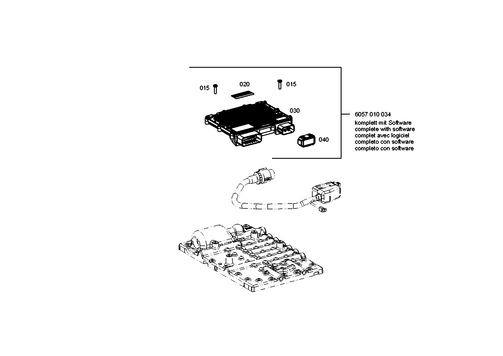 drawing for LIEBHERR GMBH 11001074 - CONTROL UNIT (figure 2)