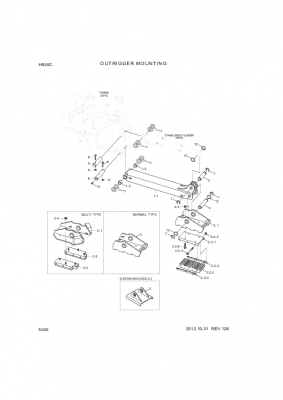 drawing for Hyundai Construction Equipment 000481 - NUT-HEX (figure 1)