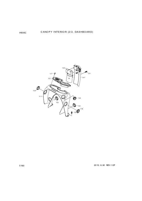 drawing for Hyundai Construction Equipment S141-050206 - BOLT-FLAT (figure 2)