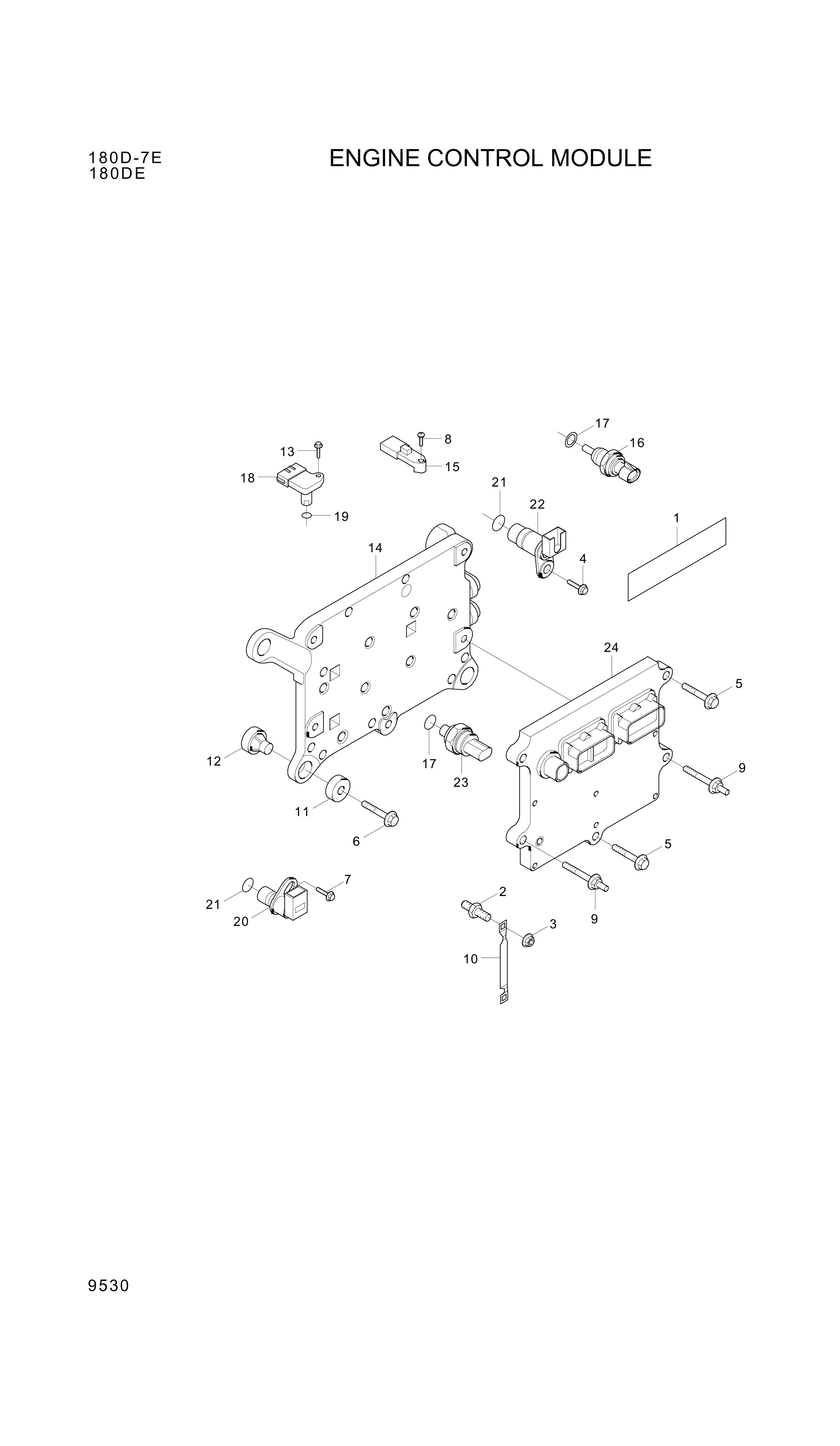 drawing for Hyundai Construction Equipment YUBP-06703 - SENSOR-TEMP (figure 1)