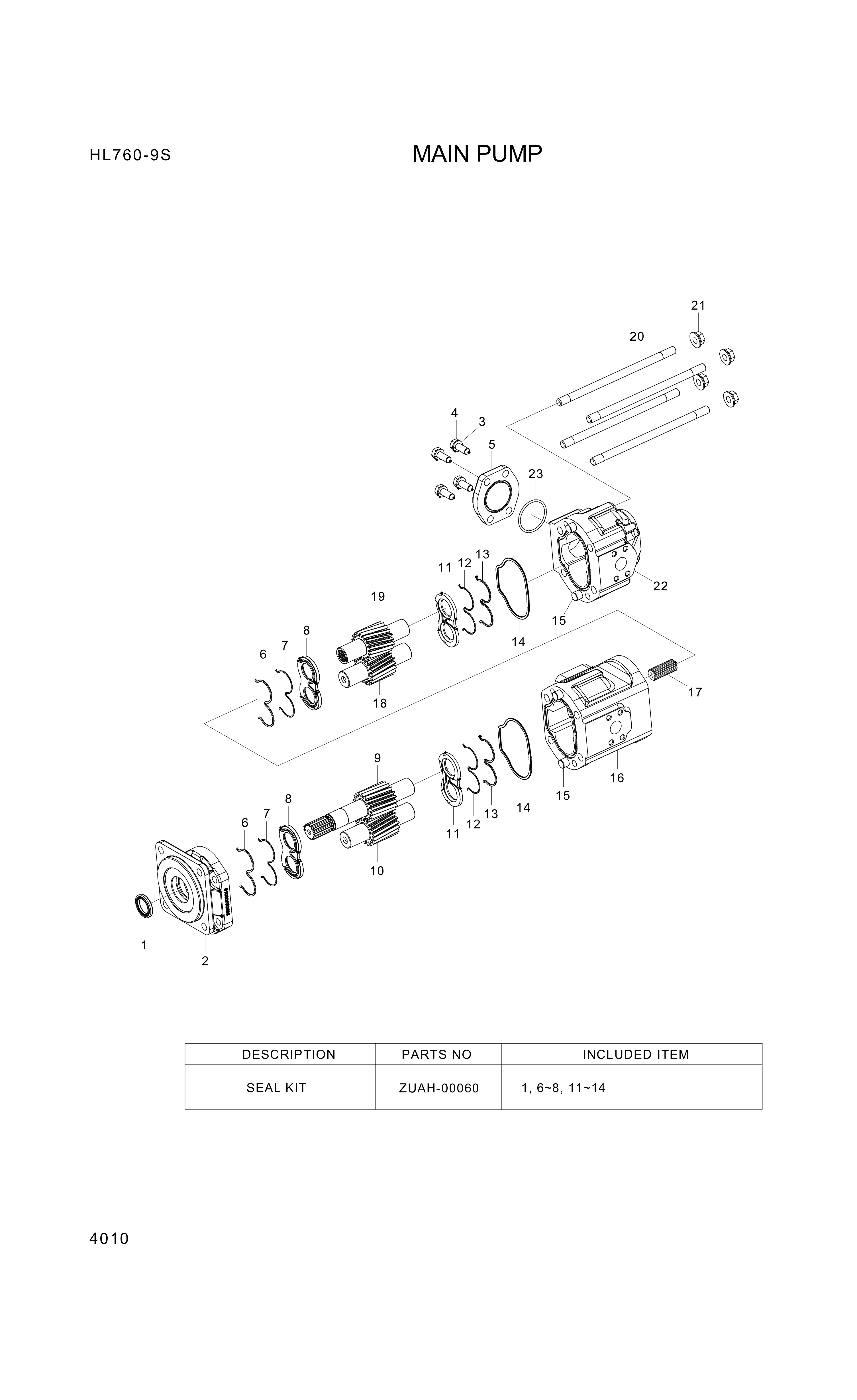 drawing for Hyundai Construction Equipment P9304000071 - WASHER (figure 1)