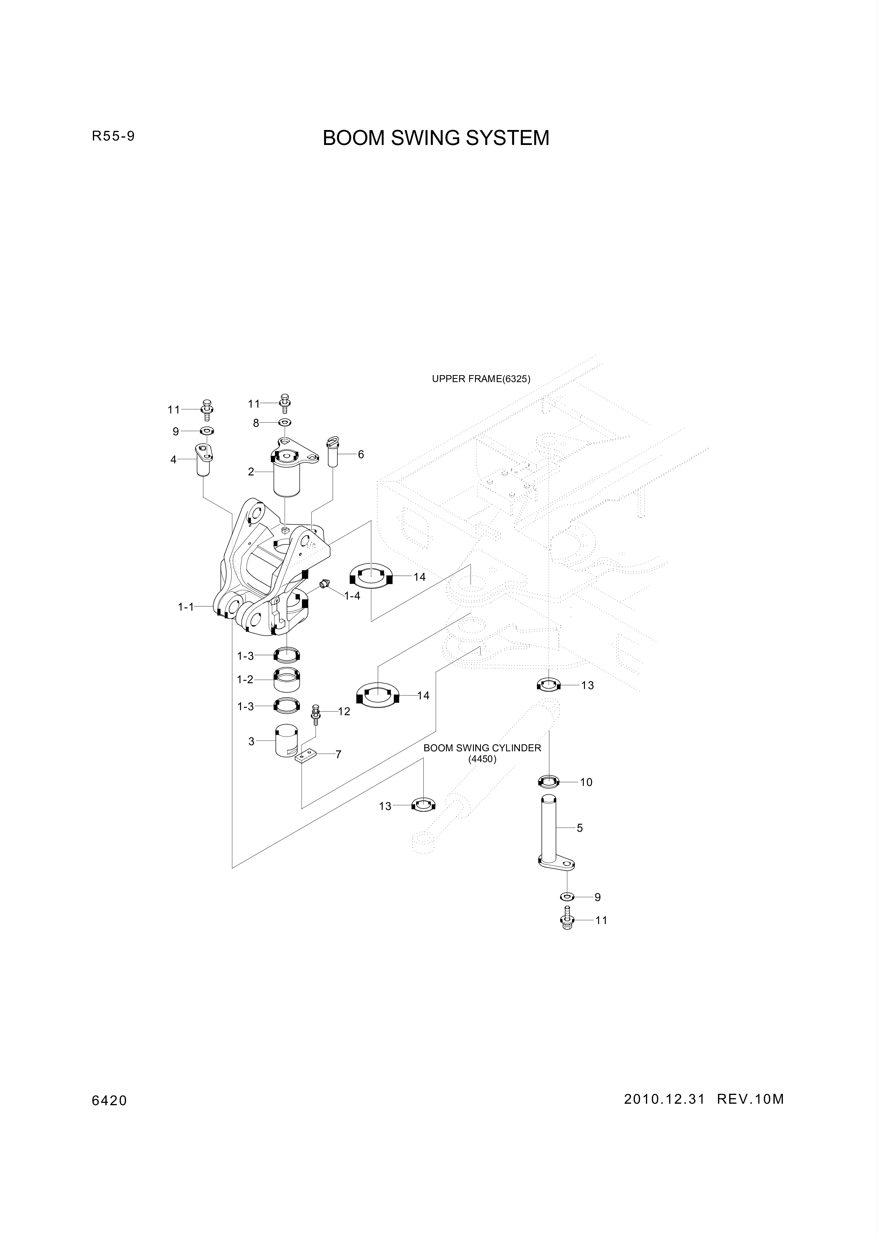 drawing for Hyundai Construction Equipment 61N8-00100GG - SPACER-PIN (figure 1)