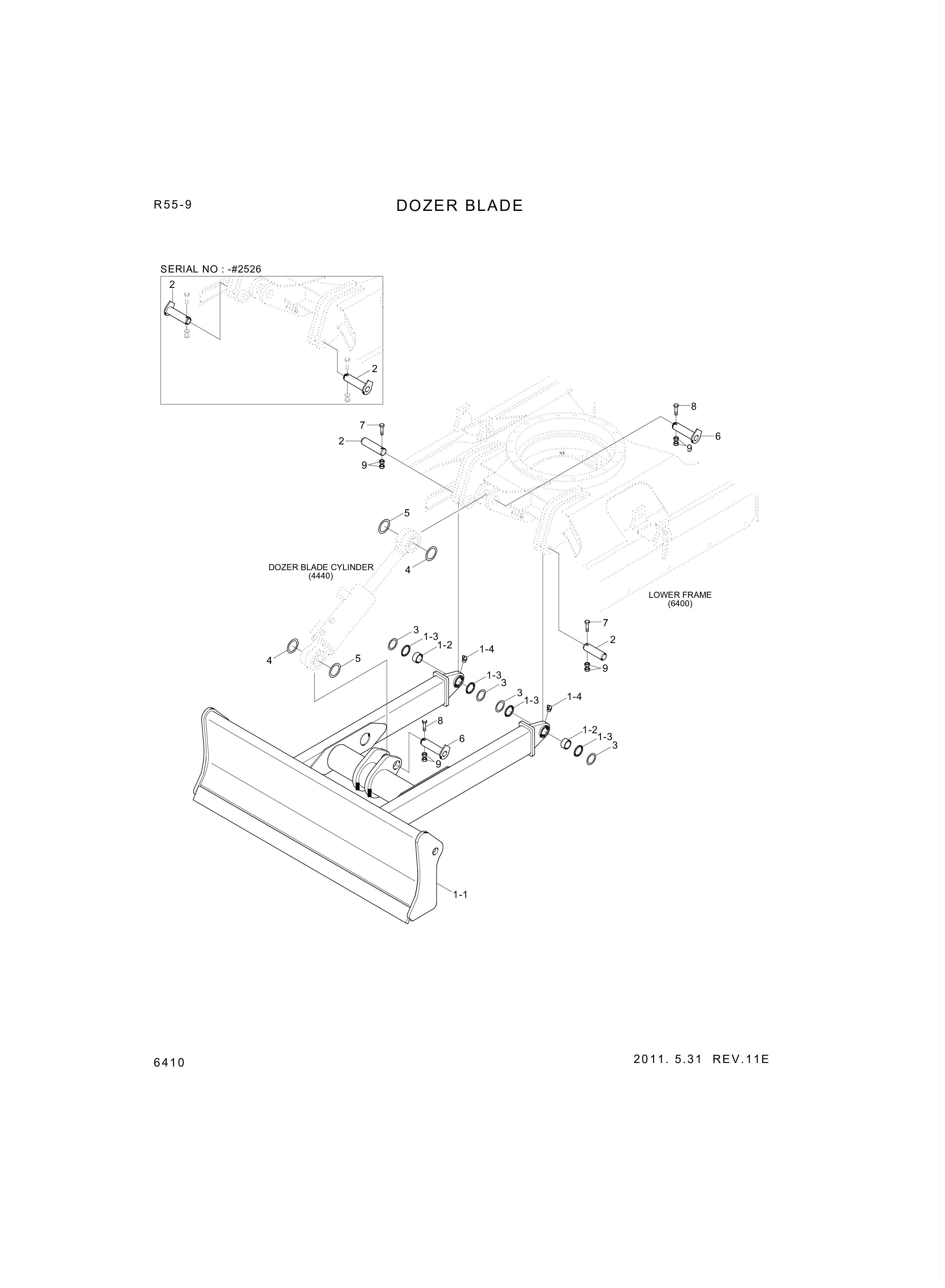 drawing for Hyundai Construction Equipment 61M8-51720 - PIN-JOINT (figure 1)