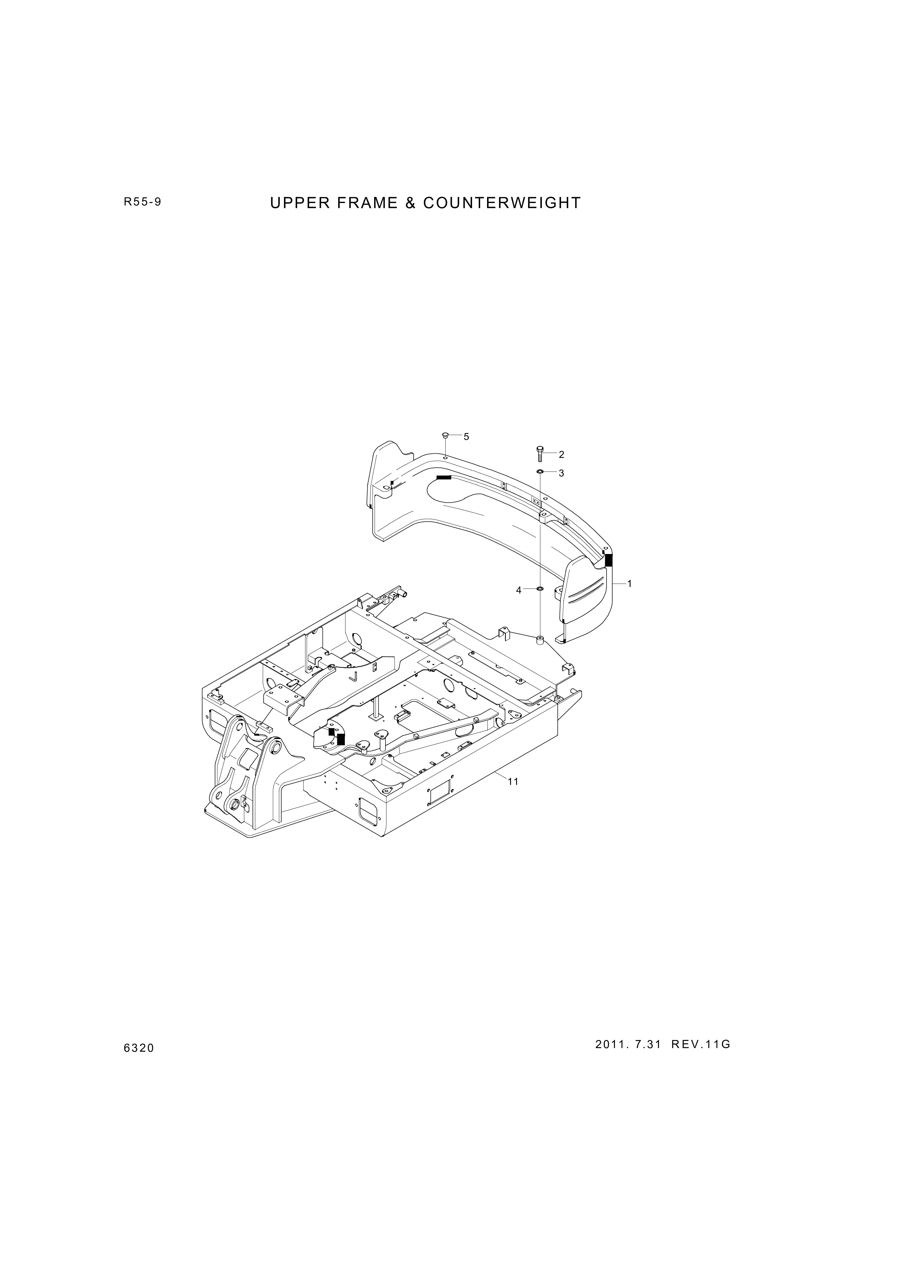 drawing for Hyundai Construction Equipment 71FD-00090 - WASHER-HARDEN (figure 3)