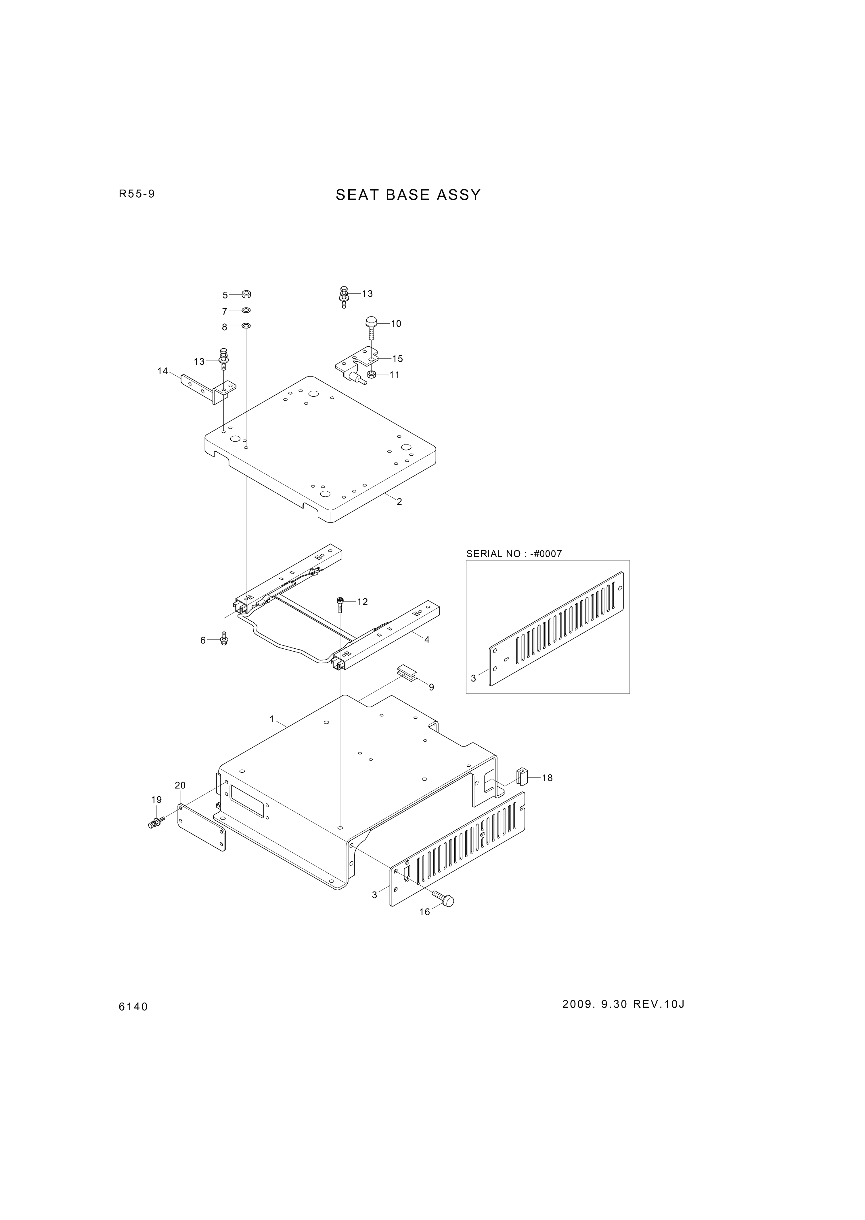 drawing for Hyundai Construction Equipment XCAV-00166 - NUT-HEX (figure 4)