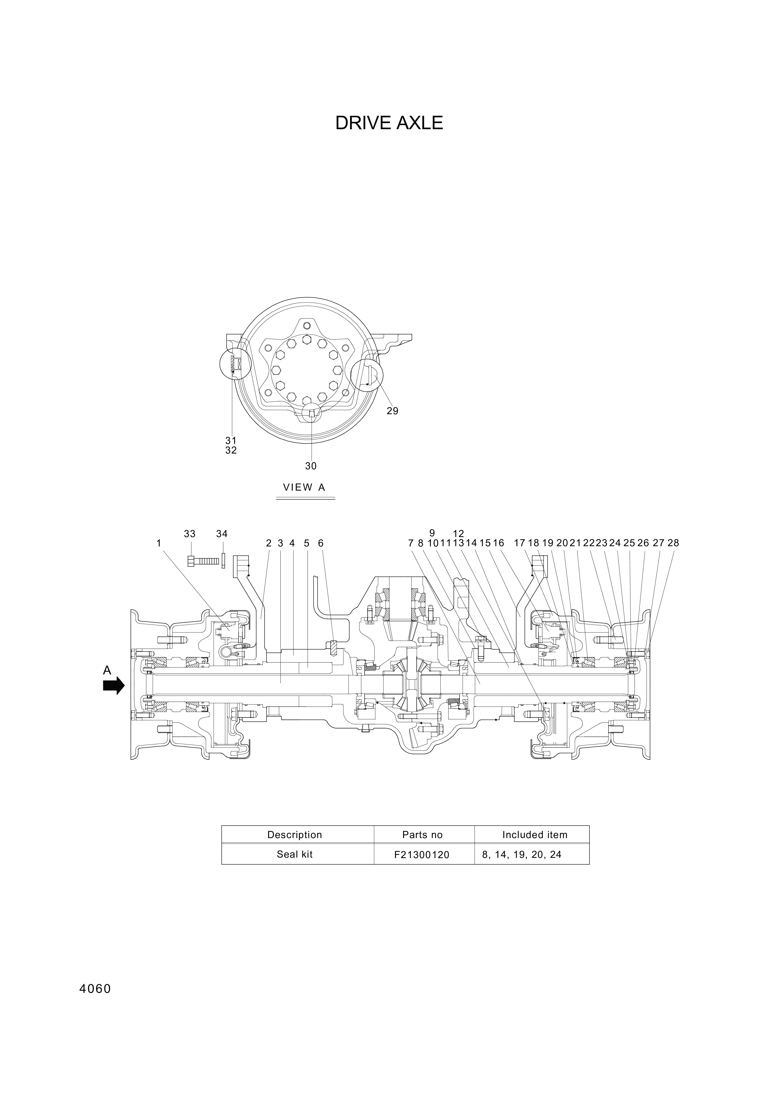 drawing for Hyundai Construction Equipment 01100-51430 - Bolt-Stud (figure 1)