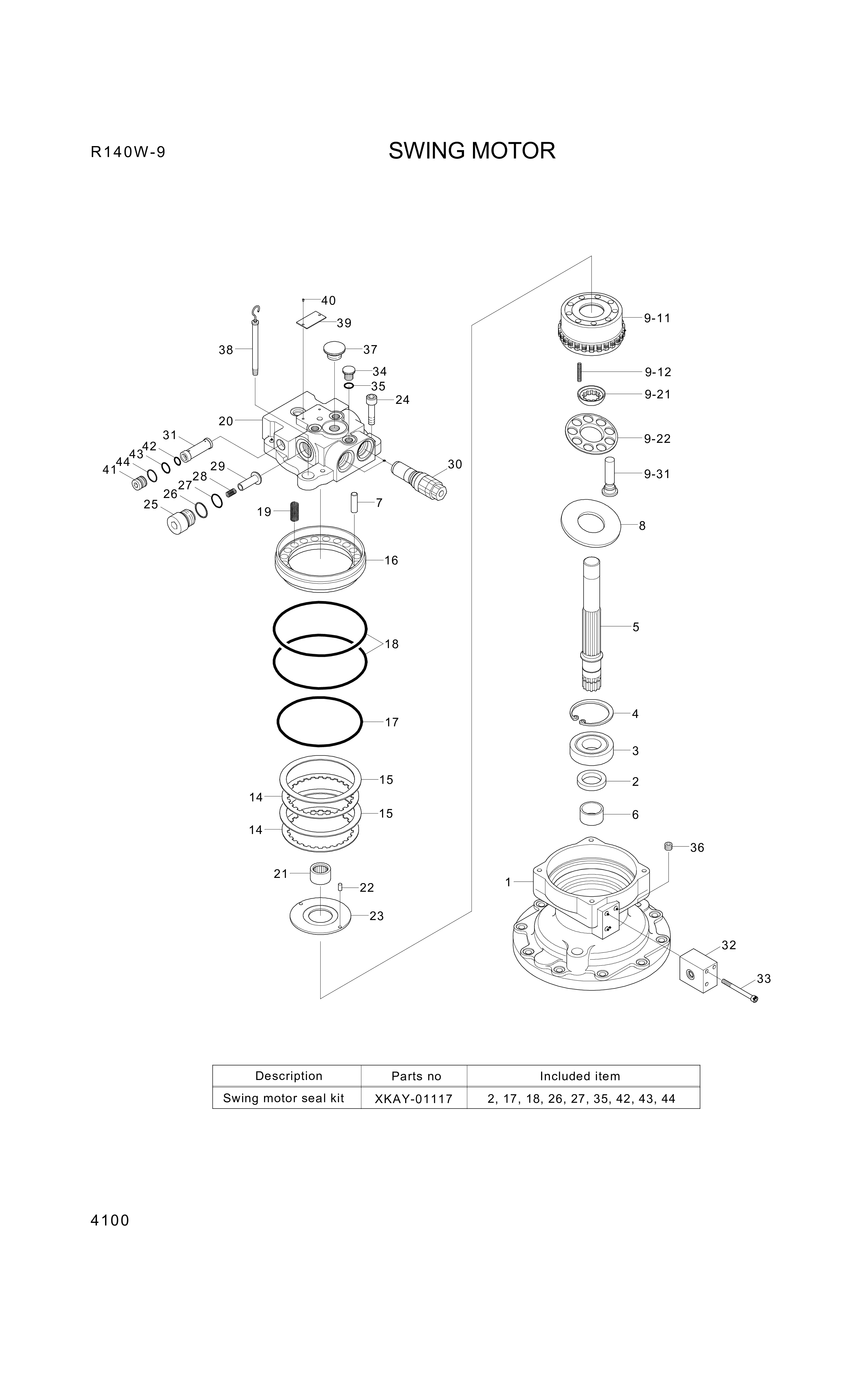 drawing for Hyundai Construction Equipment RBNUP306ET - BEARING-ROLLER (figure 1)